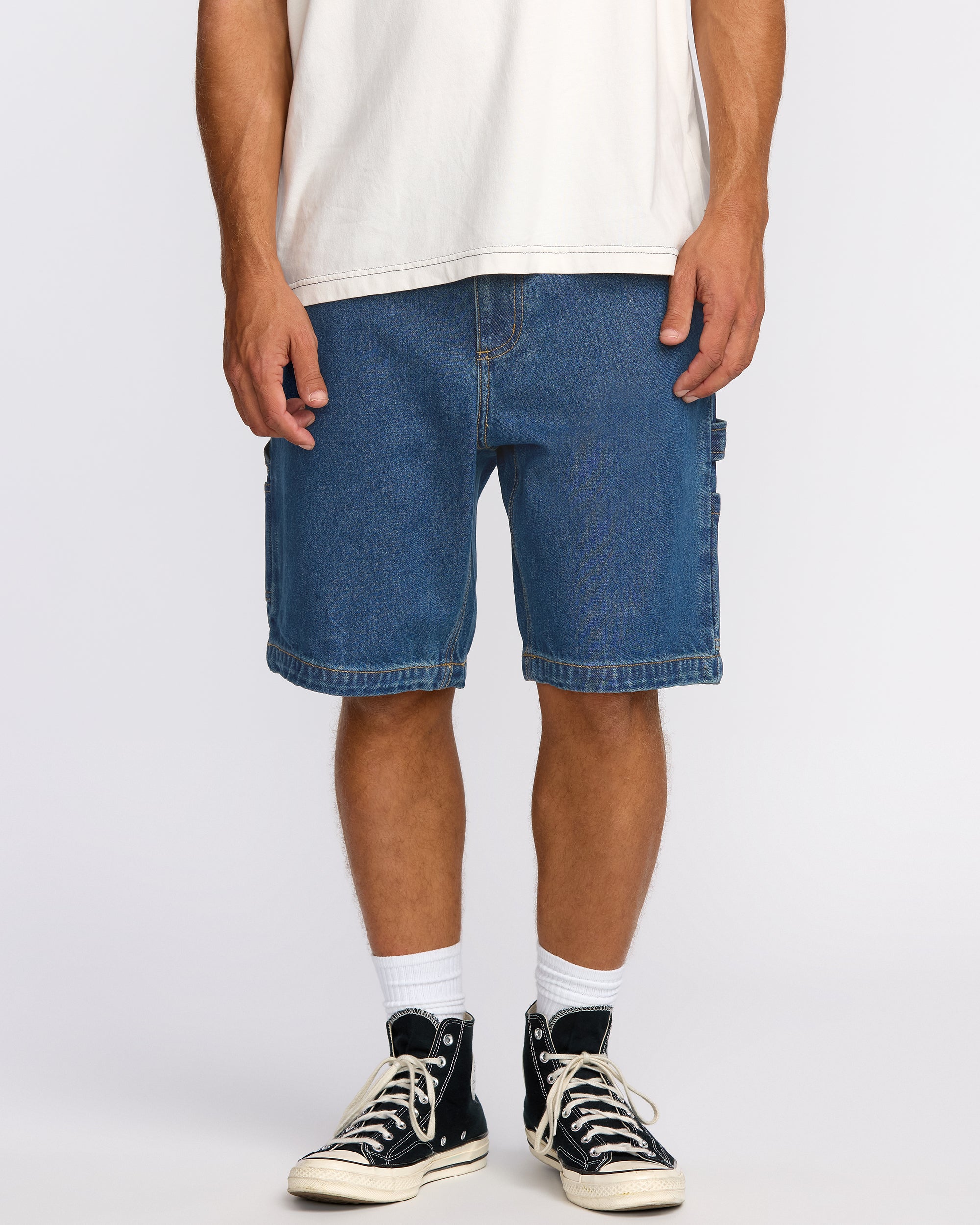 Bad Dog Workwear Shorts - Ocean Wash - Image 2