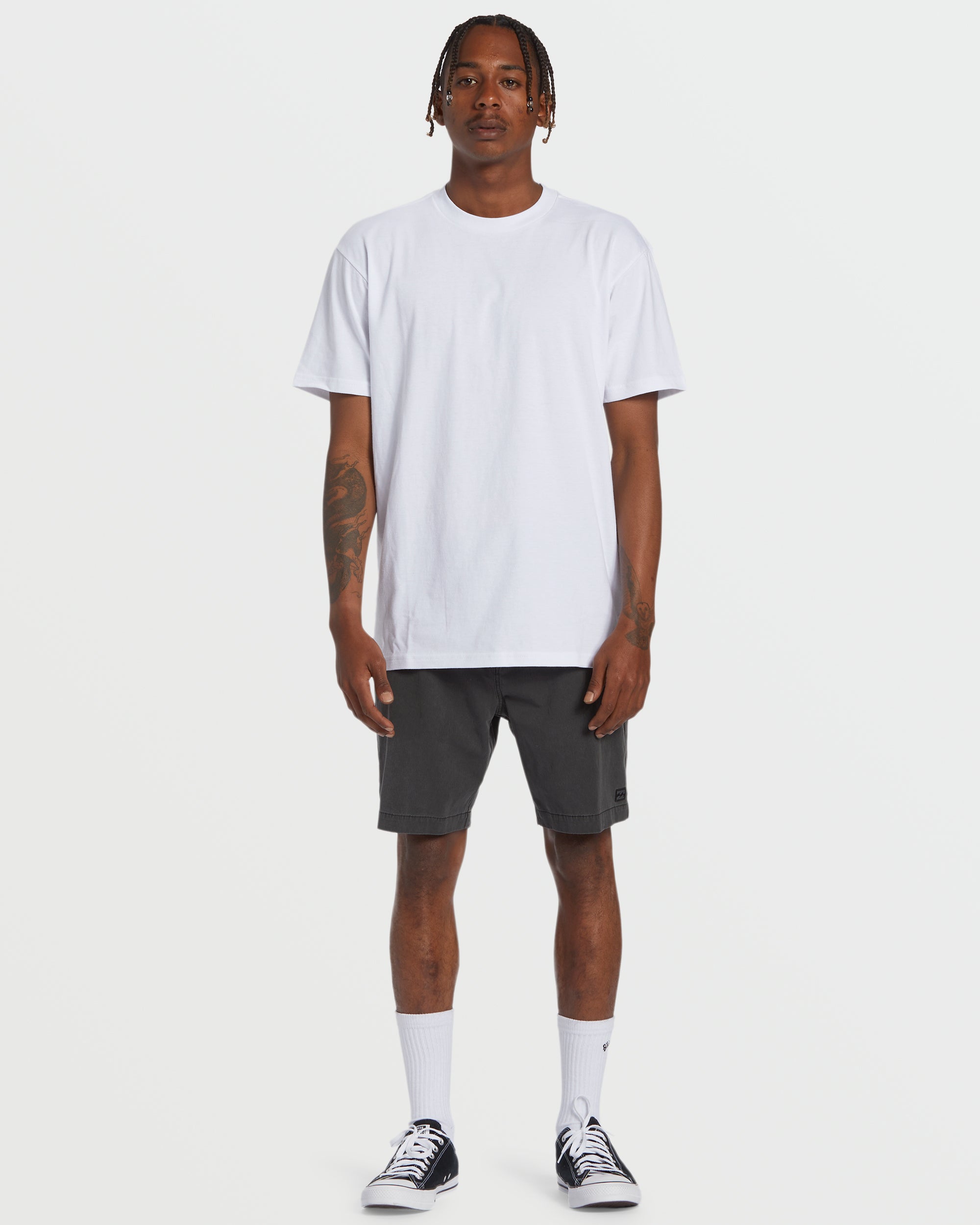 Crossfire Wave Wash Submersible 18 Hybrid Shorts - Washed Black - Image 6