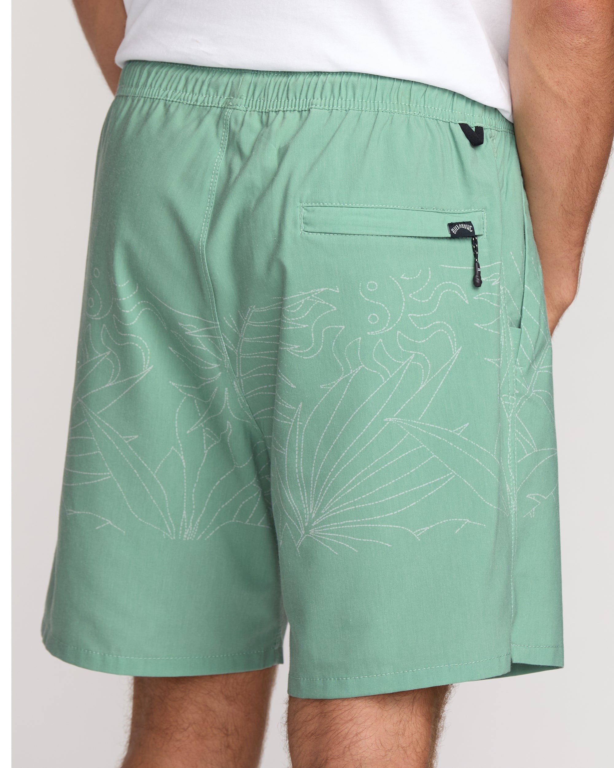Surftrek Transit Elastic 17 Hybrid Shorts - Mist Green - Image 7