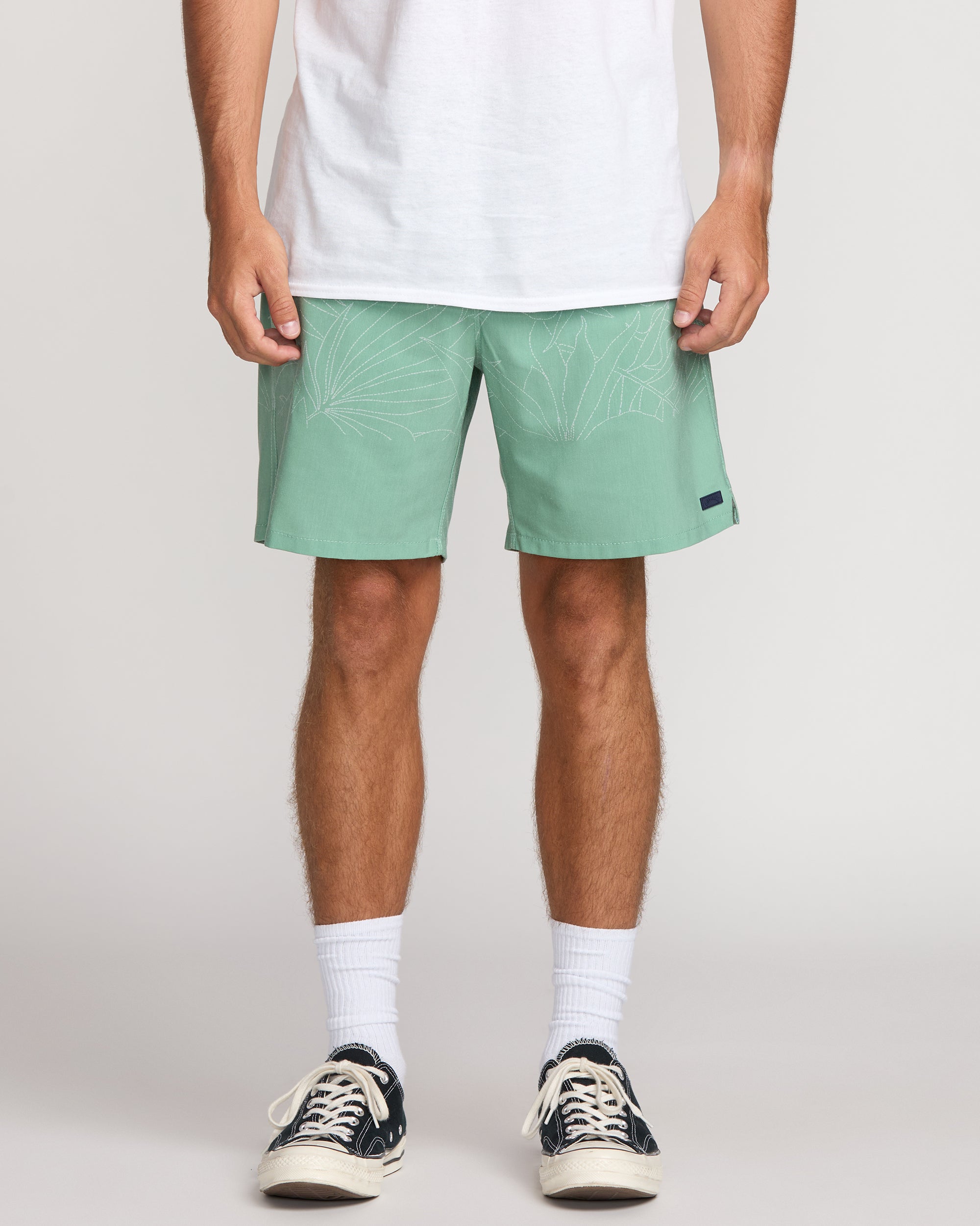 Surftrek Transit Elastic 17 Hybrid Shorts - Mist Green