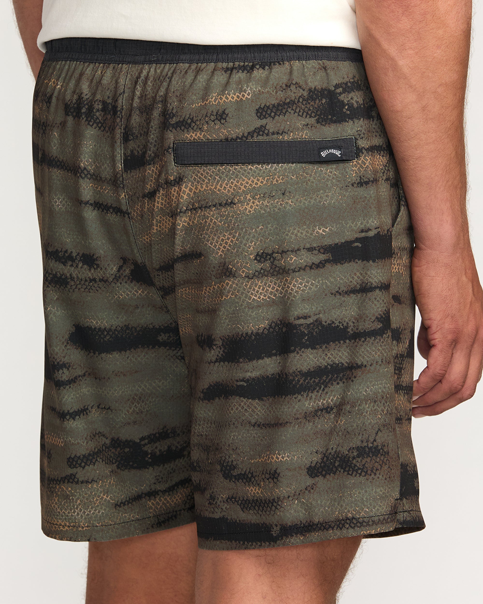 Surftrek Perforated Elastic 17 Hybrid Shorts - Dark Military - Image 8