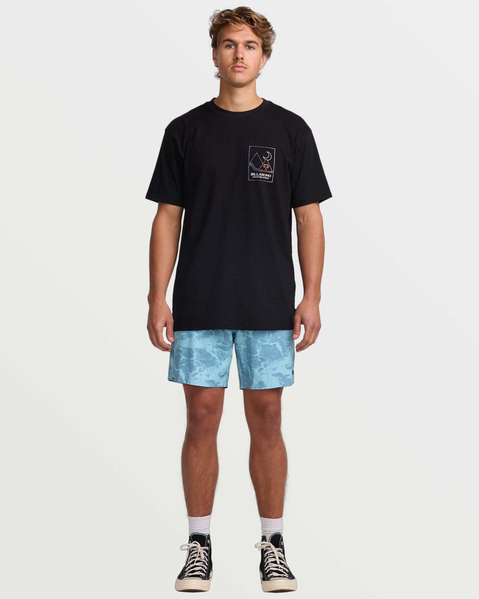 Surftrek Perforated Elastic 17 Hybrid Shorts - Glacier Blue - Image 5