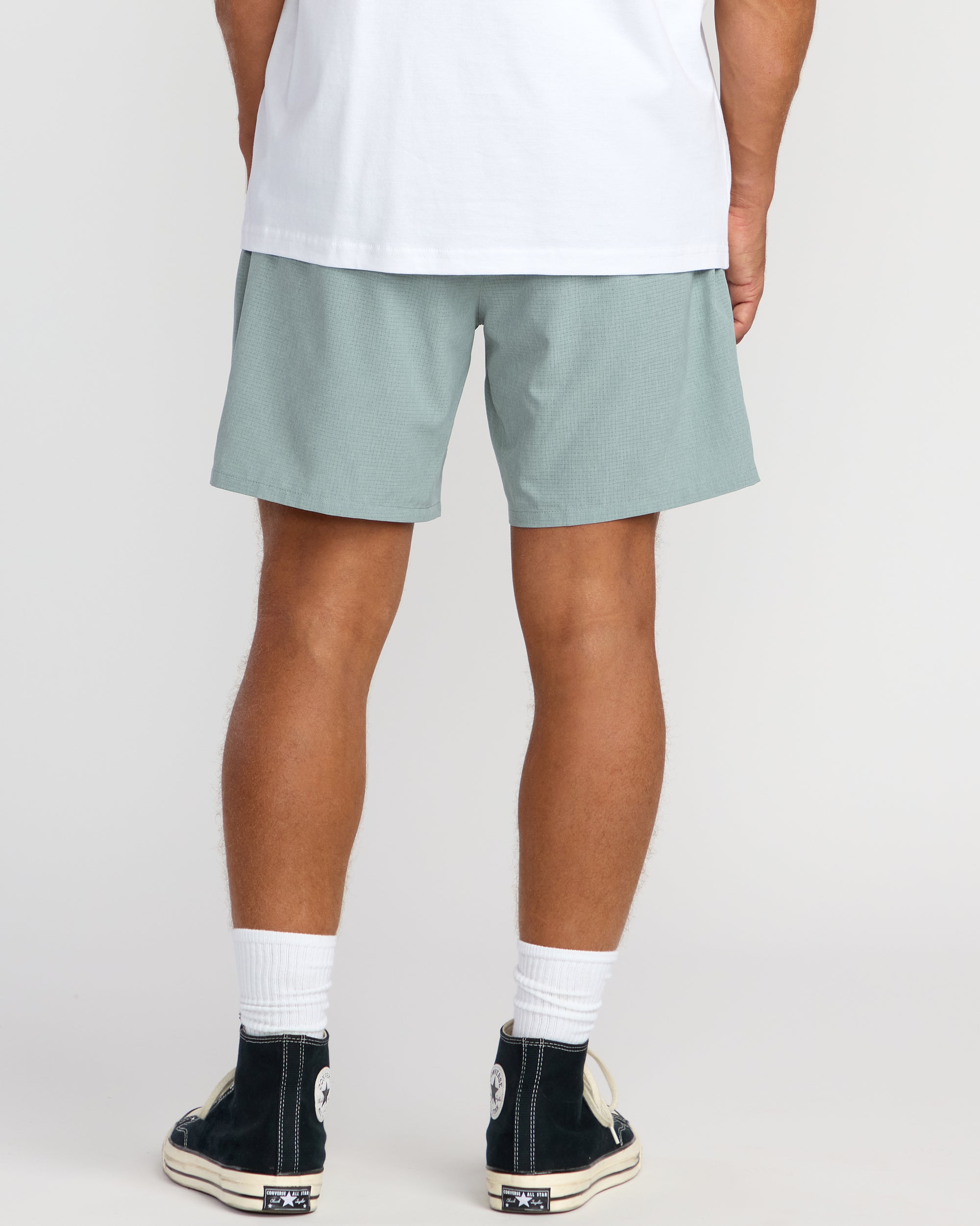 Surftrek Perforated Elastic 17 Hybrid Shorts - Sea Blue - Image 2