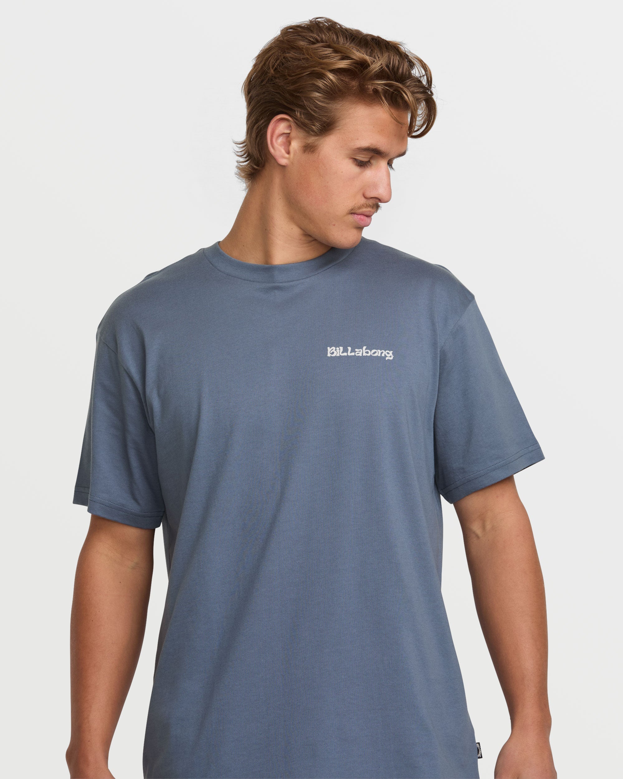 Trouble In Paradise Premium Tee - Slate Blue - Image 4