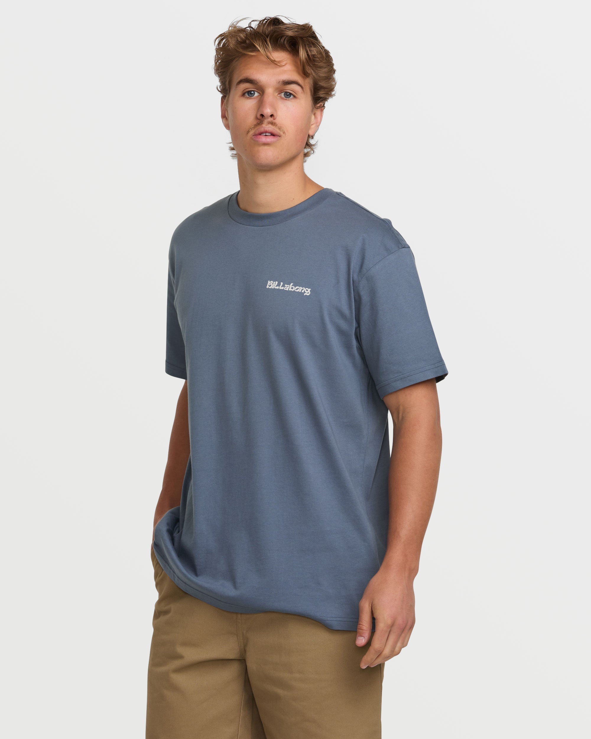 Trouble In Paradise Premium Tee - Slate Blue - Image 3