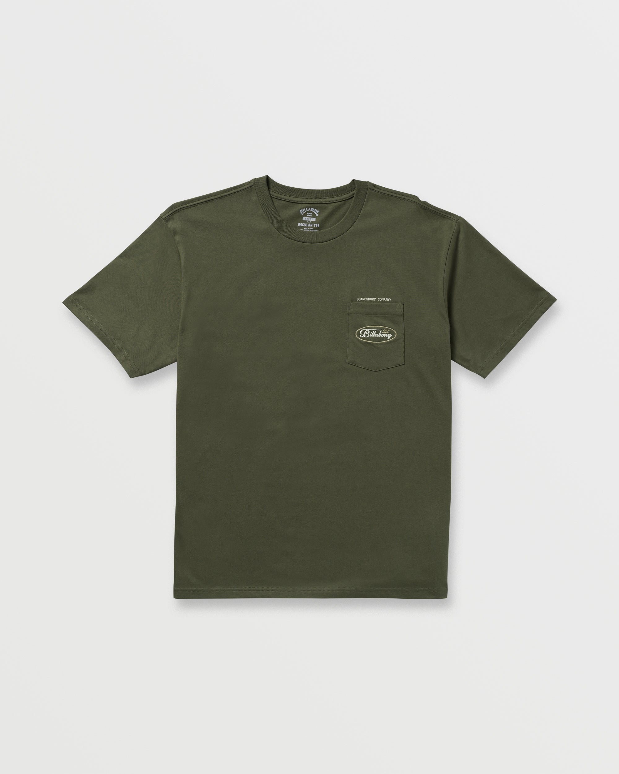 Bad Dog Pocket Regular Tee - Olive - Image 4