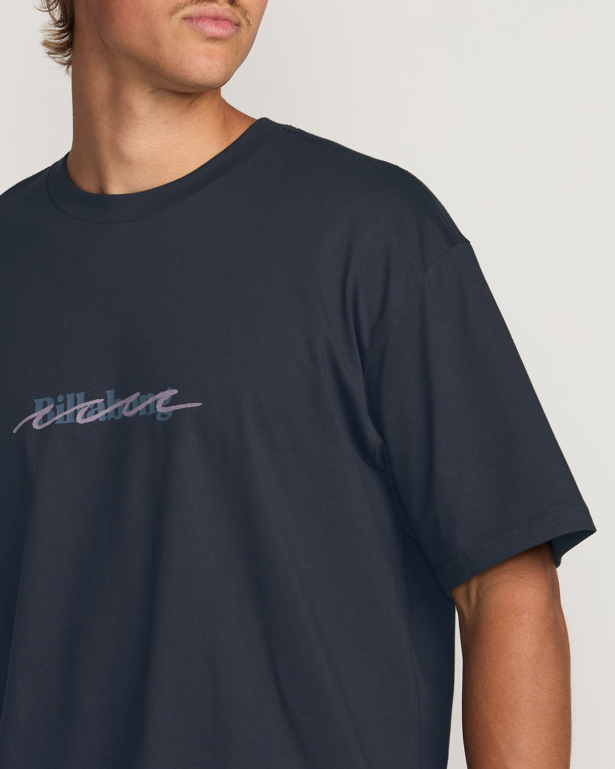 Triple Up Regular Tee - Aged Indigo - Image 7