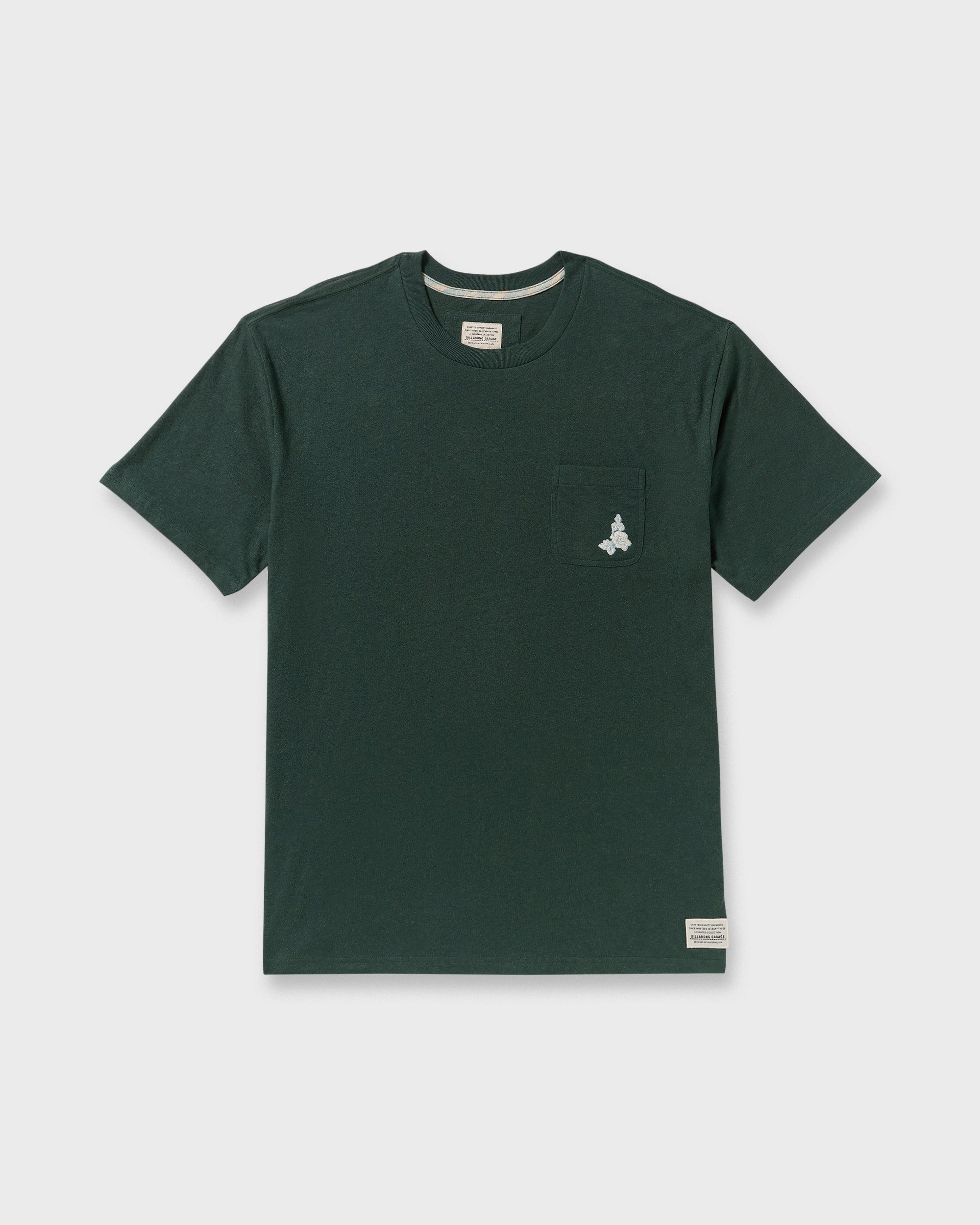Austin Garage Regular Pocket Short Sleeve T-Shirt - Teal - Image 7