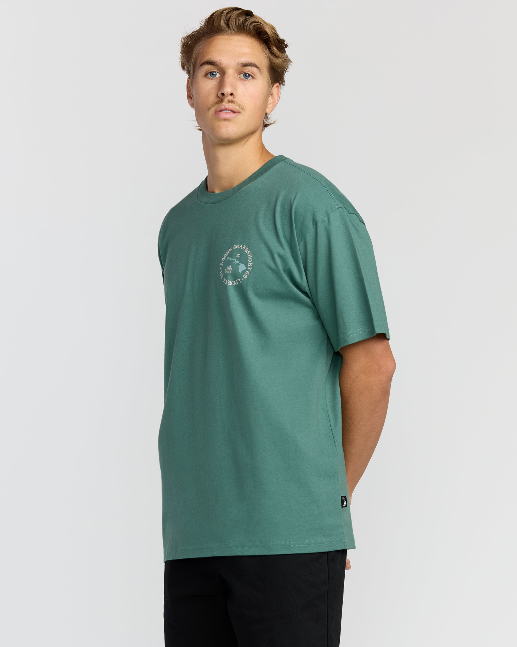 Aloha Island Hi Regular Short Sleeve T-Shirt - Sage Green - Image 3