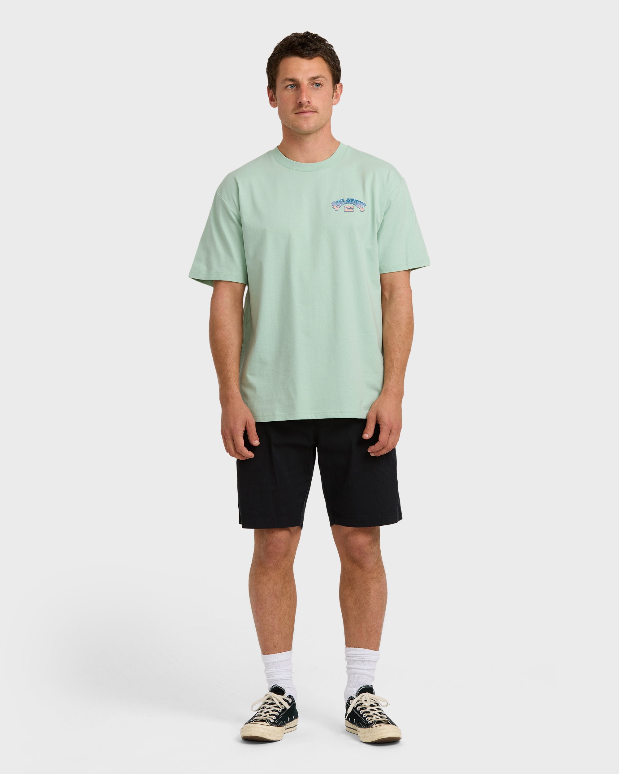 Wax Arch Regular Short Sleeve T-Shirt - Seafoam - Image 4