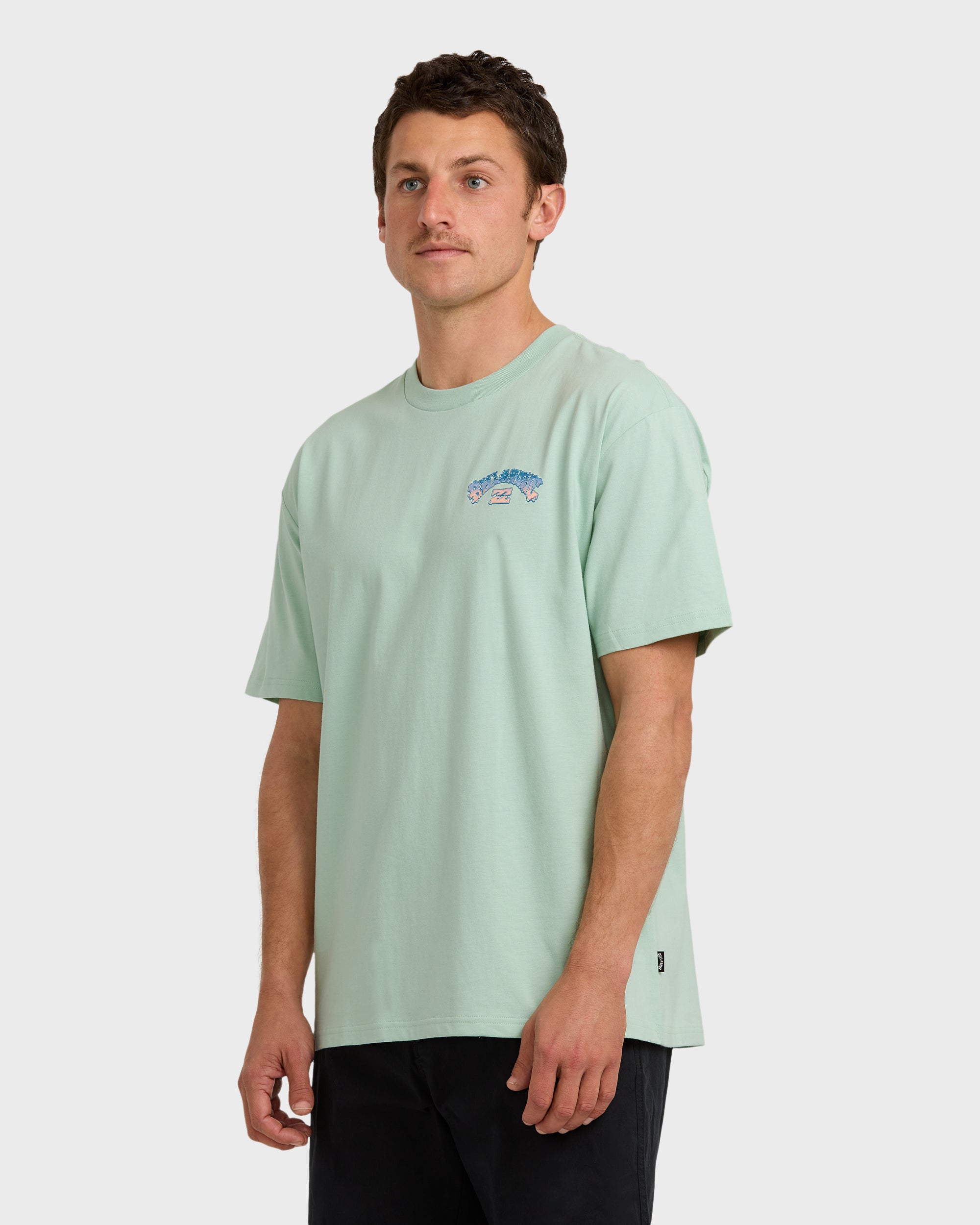 Wax Arch Regular Short Sleeve T-Shirt - Seafoam - Image 3