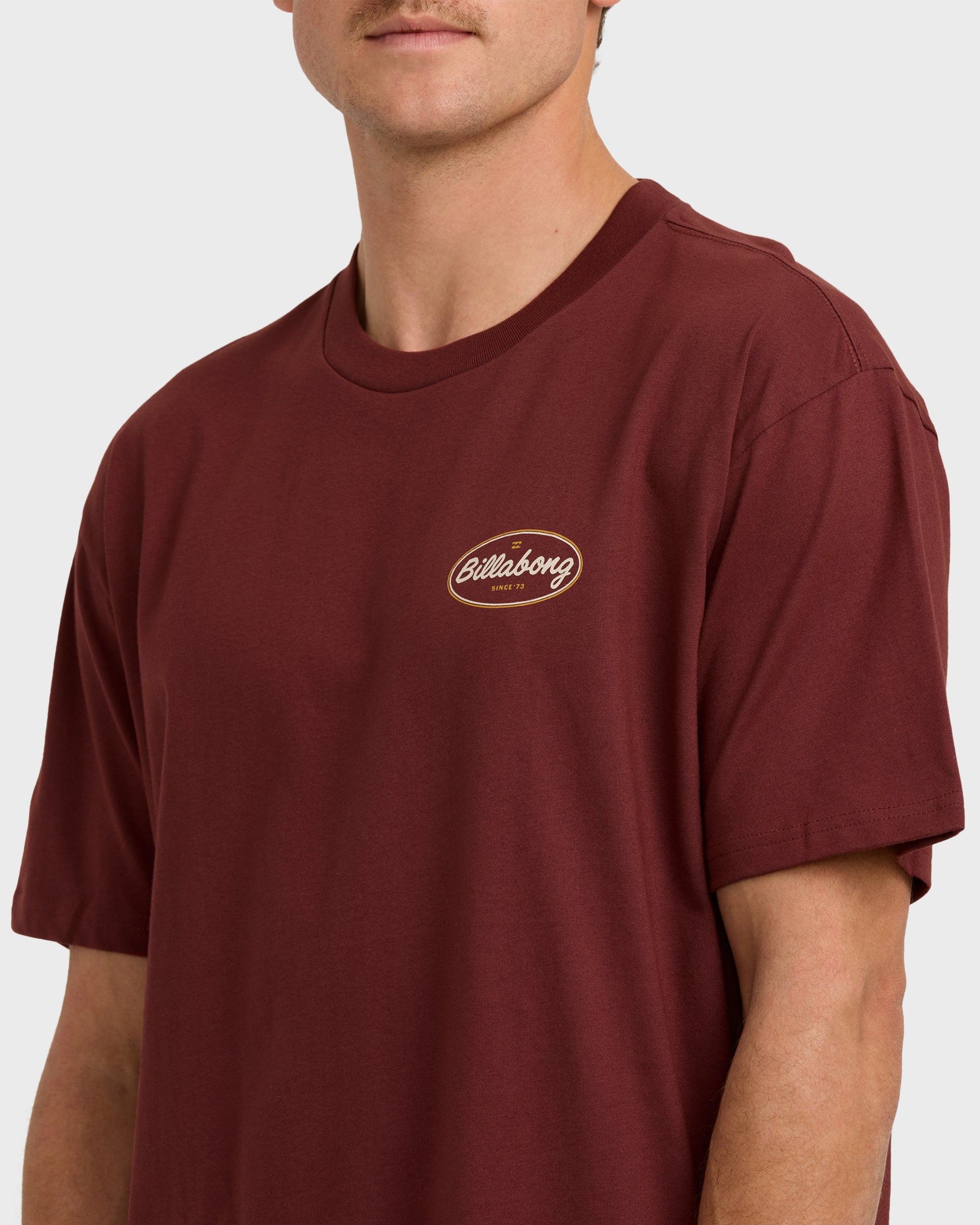 Walled Regular Short Sleeve T-Shirt - Plum - Image 5