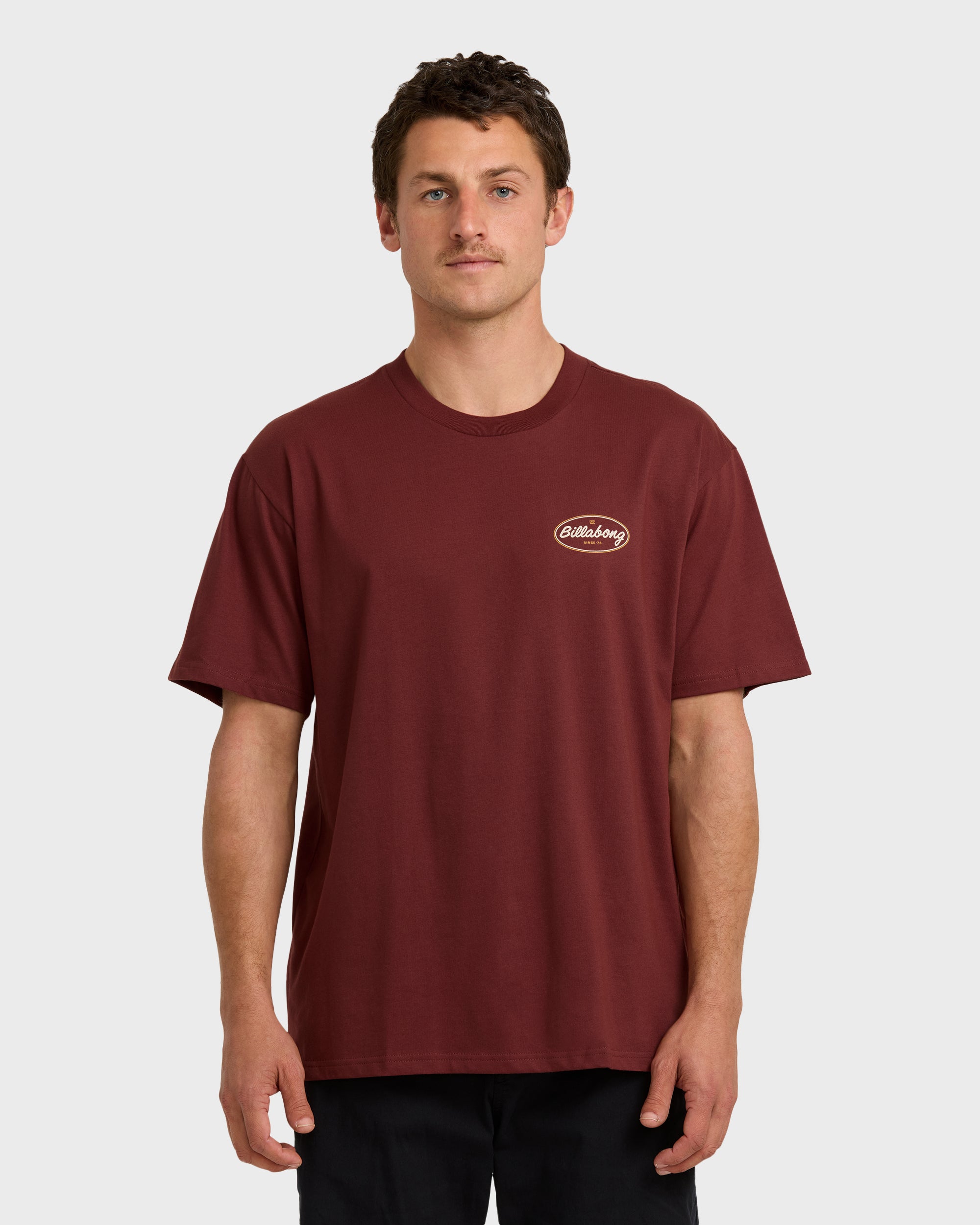 Walled Regular Short Sleeve T-Shirt - Plum