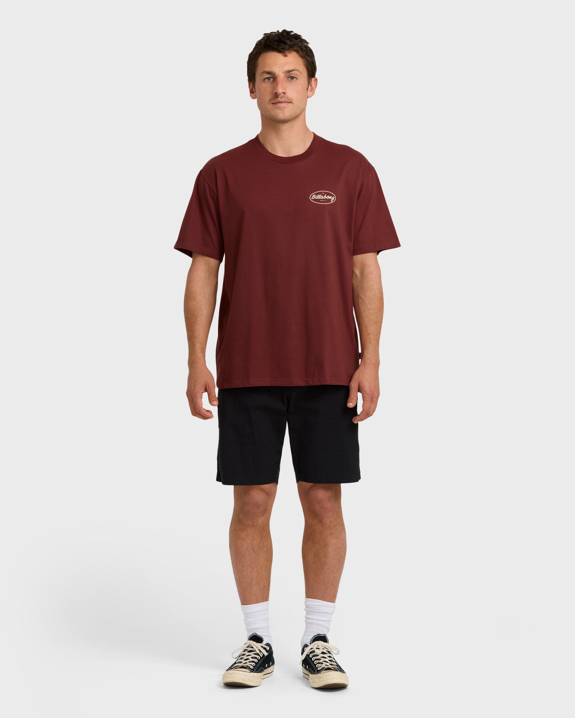 Walled Regular Short Sleeve T-Shirt - Plum - Image 4