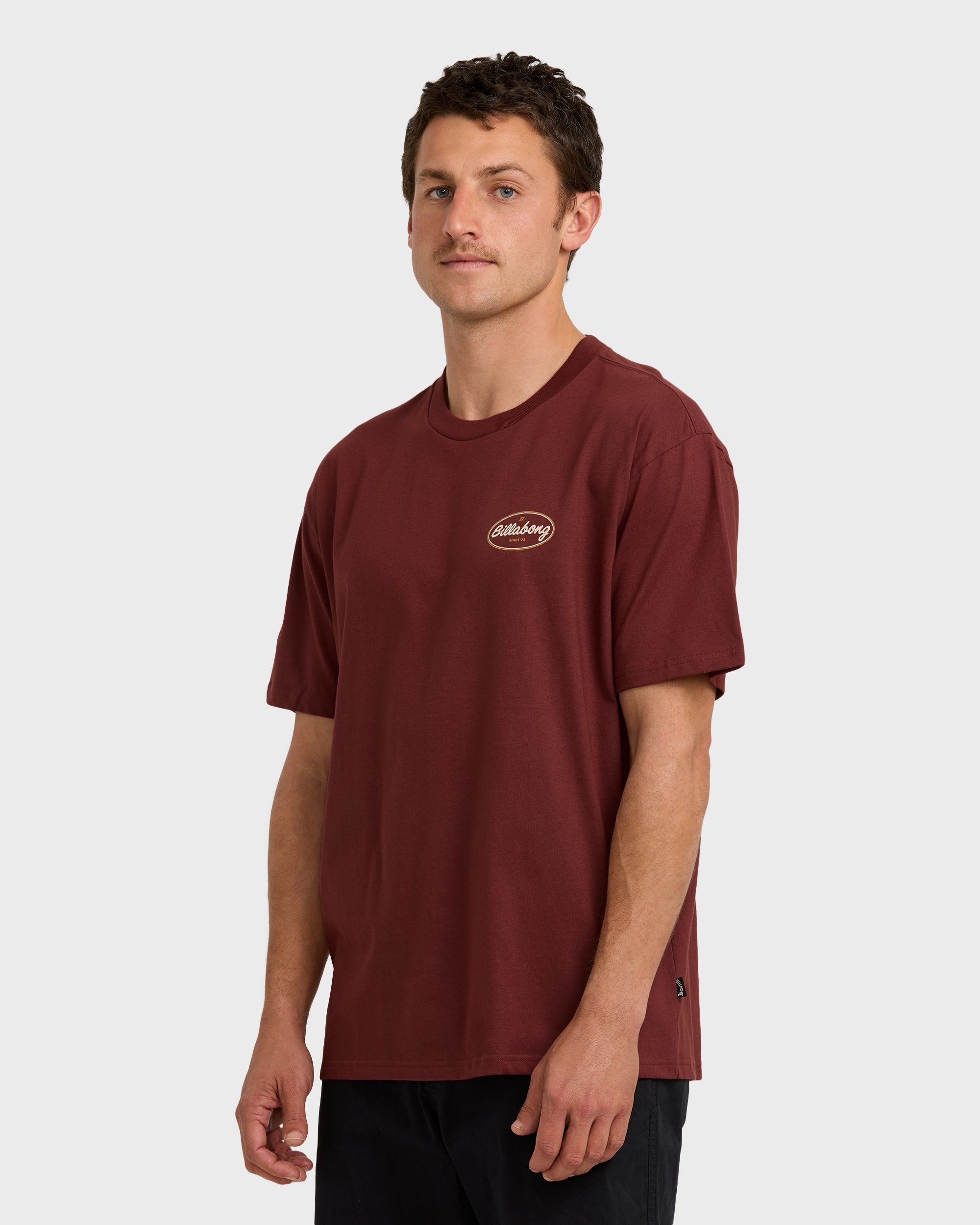 Walled Regular Short Sleeve T-Shirt - Plum - Image 3