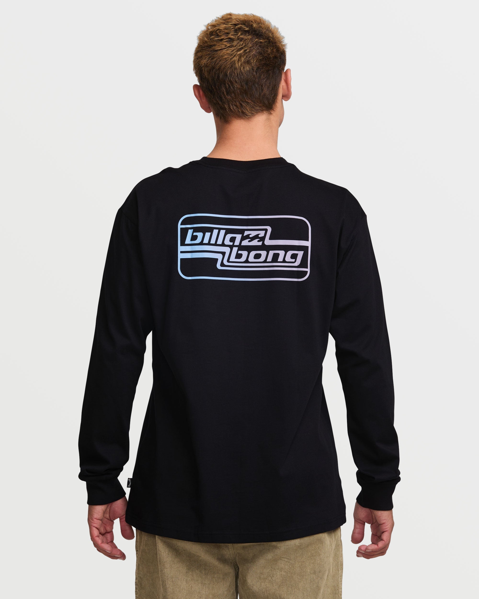 Walled Regular Long Sleeve Tee - Black