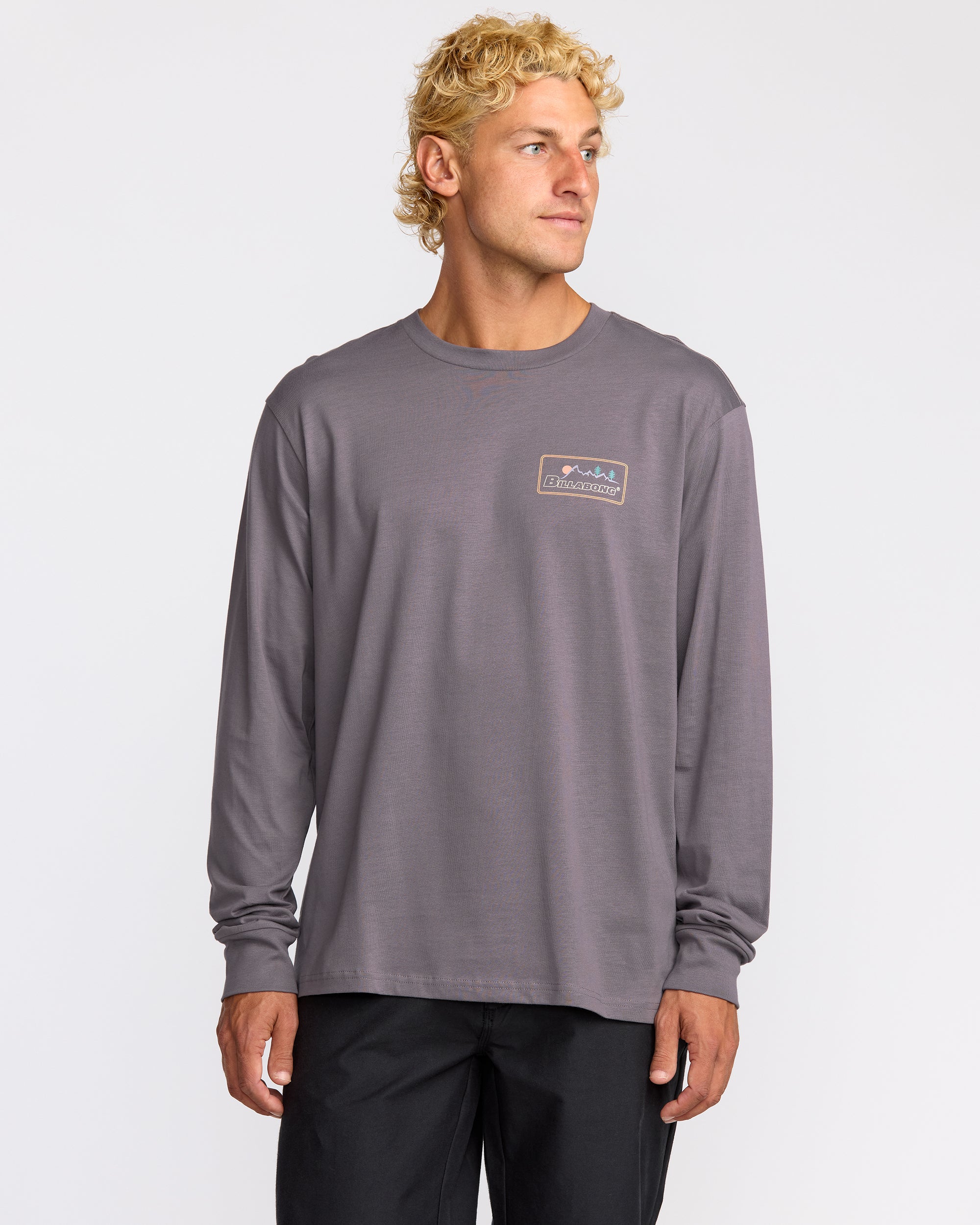Range A/Div Long Sleeve T-Shirt - Grey Violet - Image 2