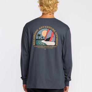 Sundown A/Div Long Sleeve T-Shirt - Midnight Blue
