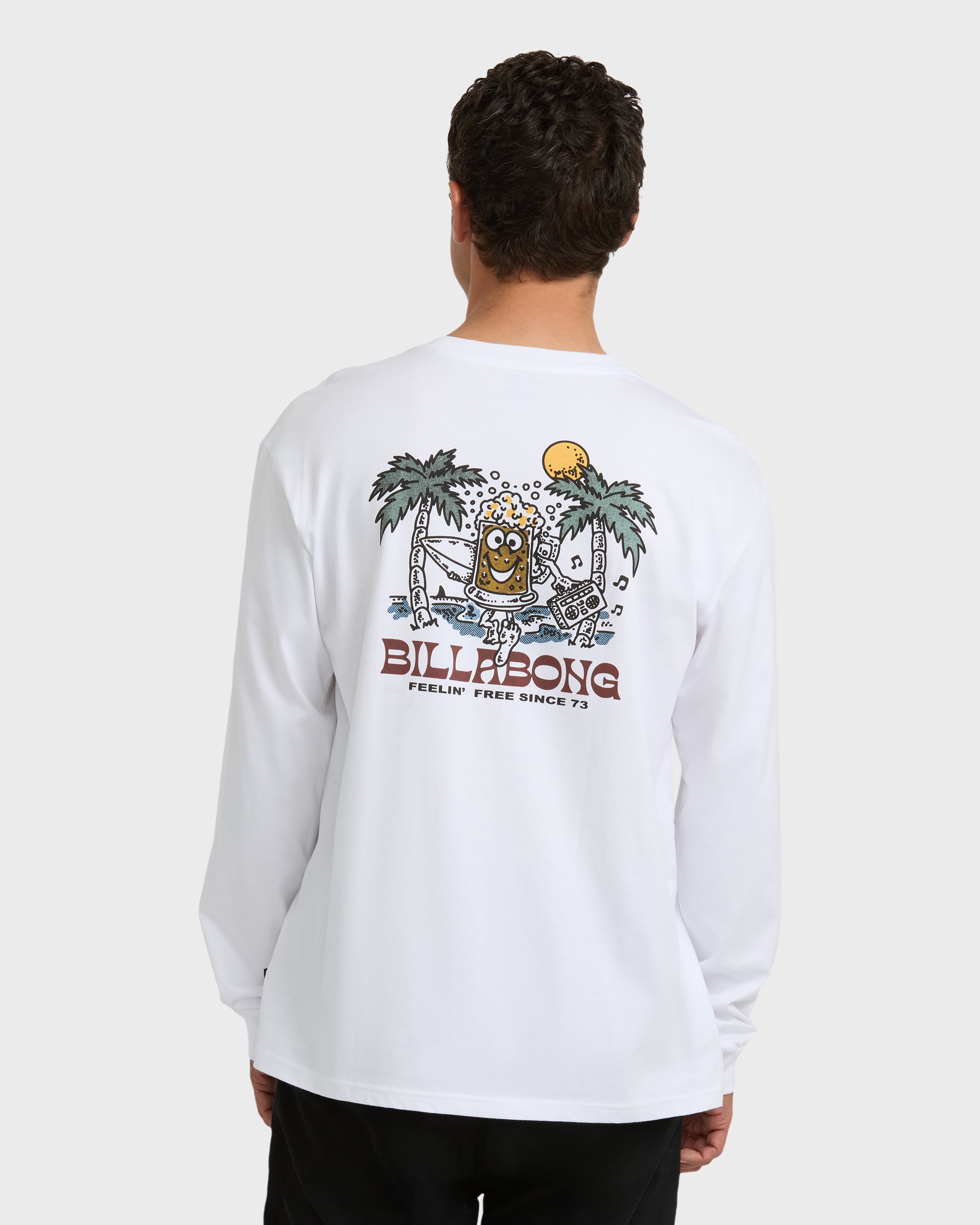 Under The Sun Regular Long Sleeve T-Shirt - White - Image 2