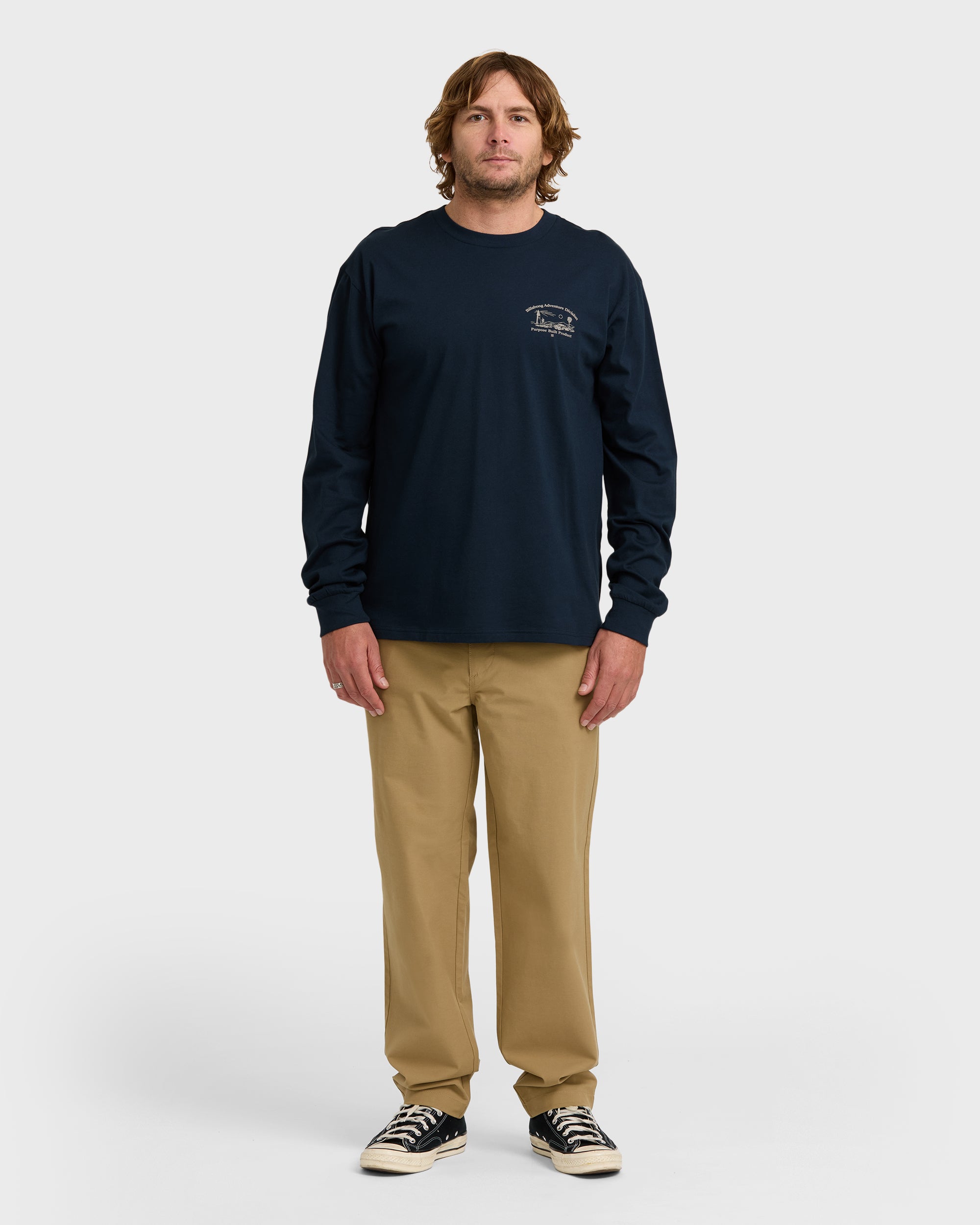A/Div Scenic Route Long Sleeve T-Shirt - Navy - Image 4