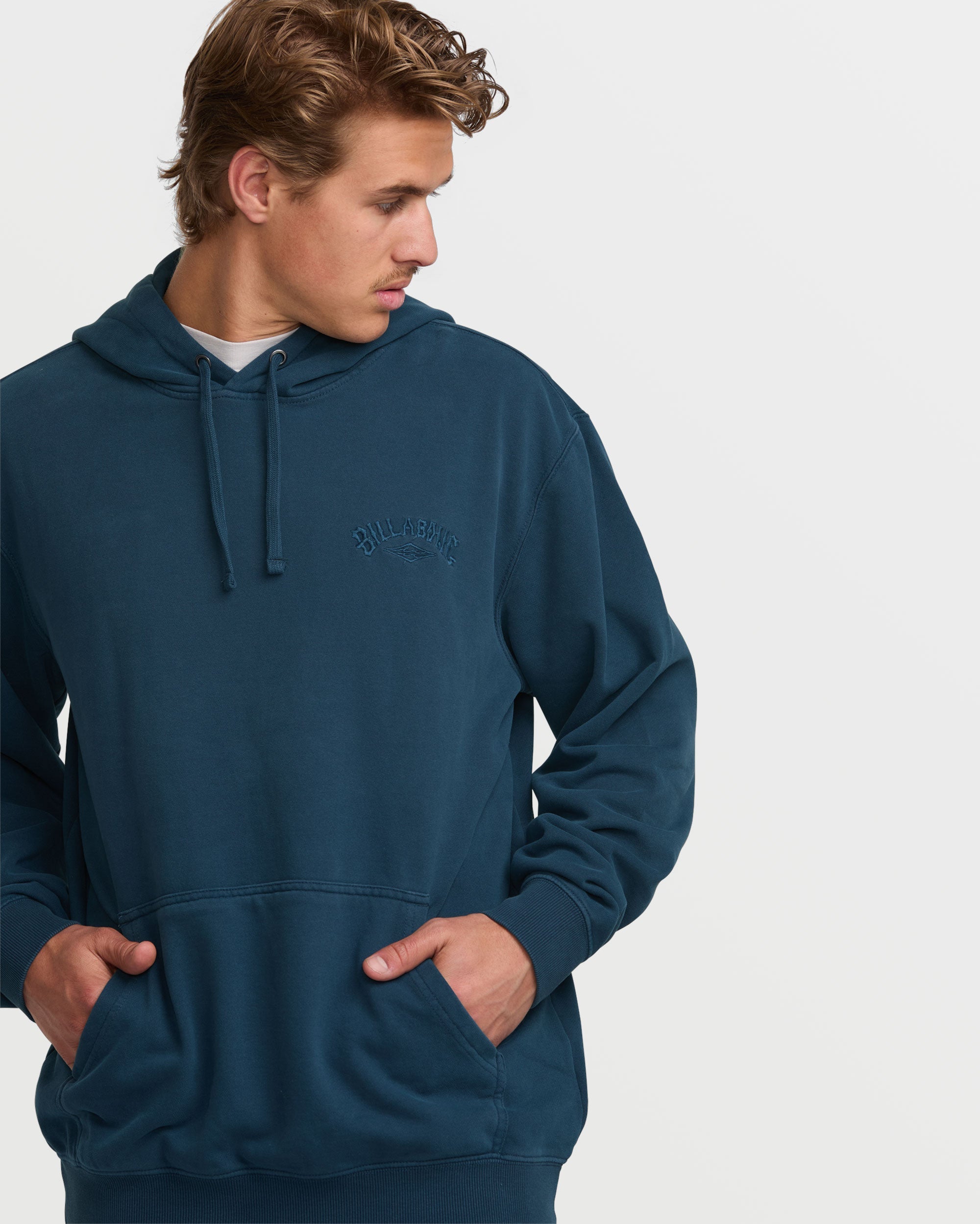 Wave Washed Pullover Sweatshirt - Midnight - Image 4