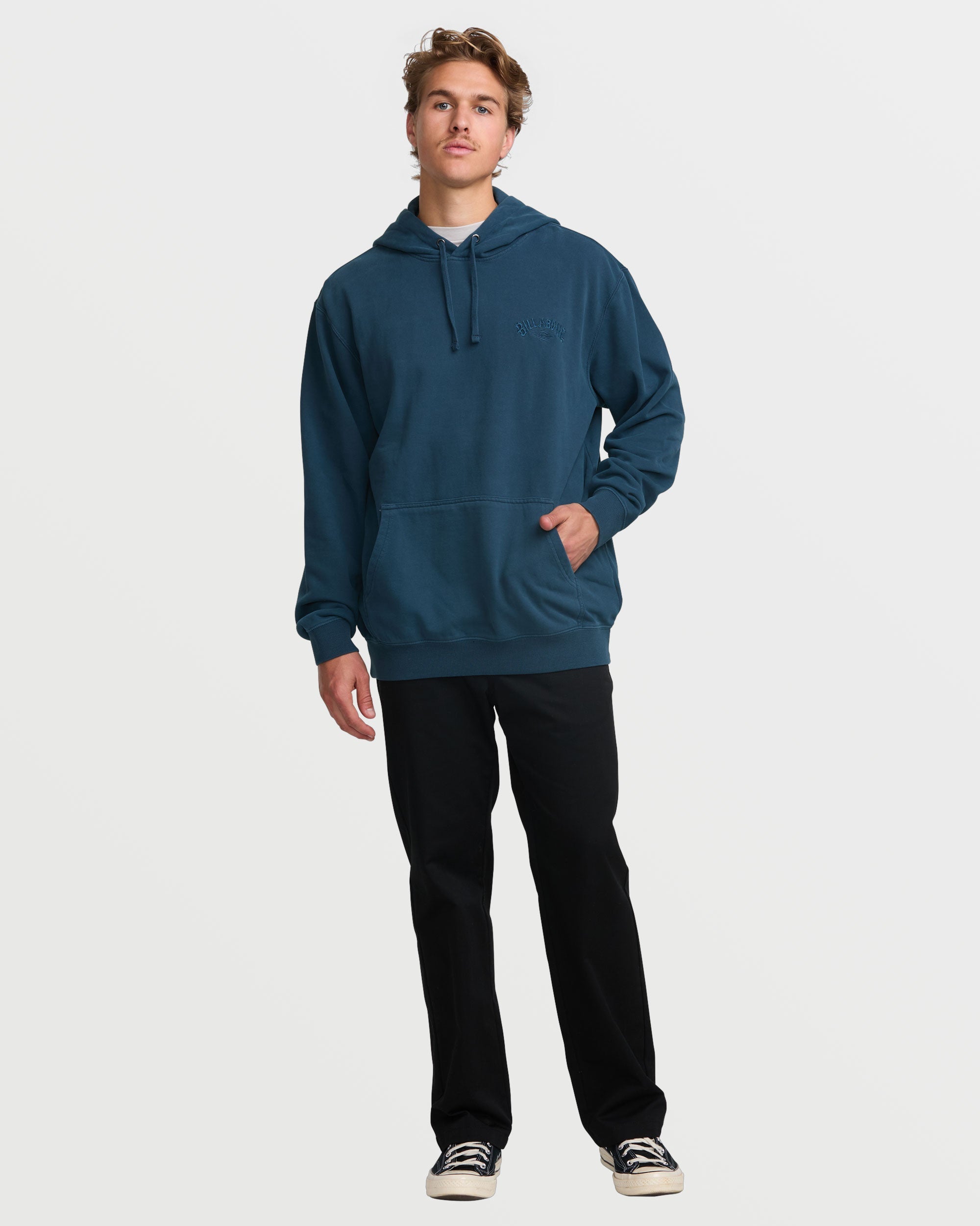 Wave Washed Pullover Sweatshirt - Midnight - Image 5