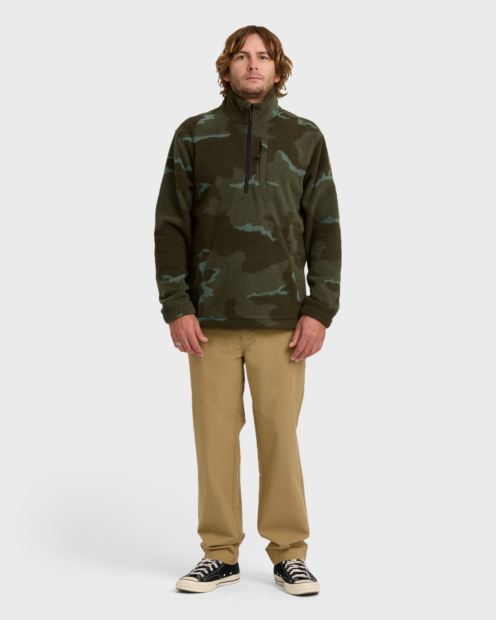 Boundary Mock Sweatshirt - Military Camo - Image 4