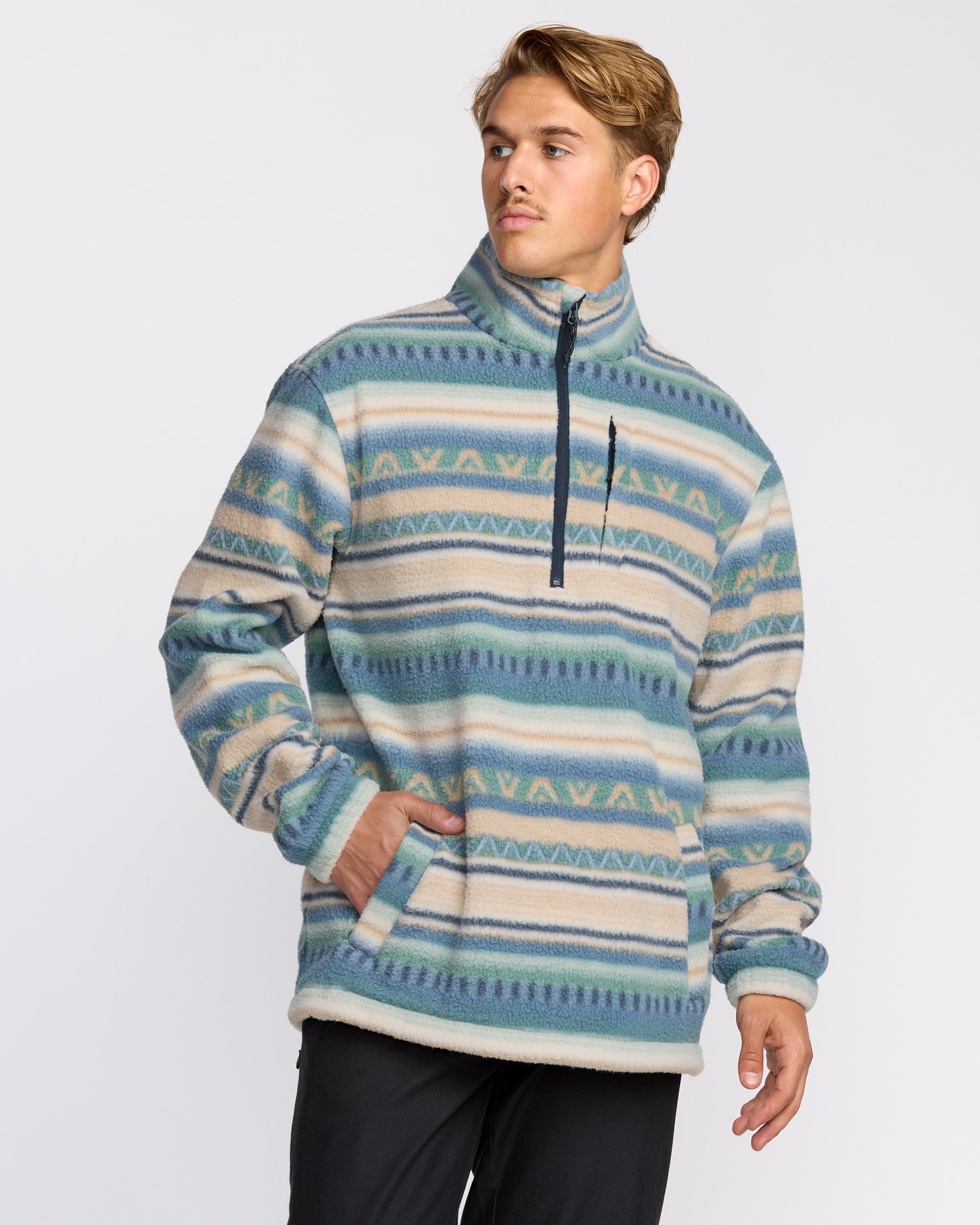 Boundary Mock Sweatshirt - Silver Birch