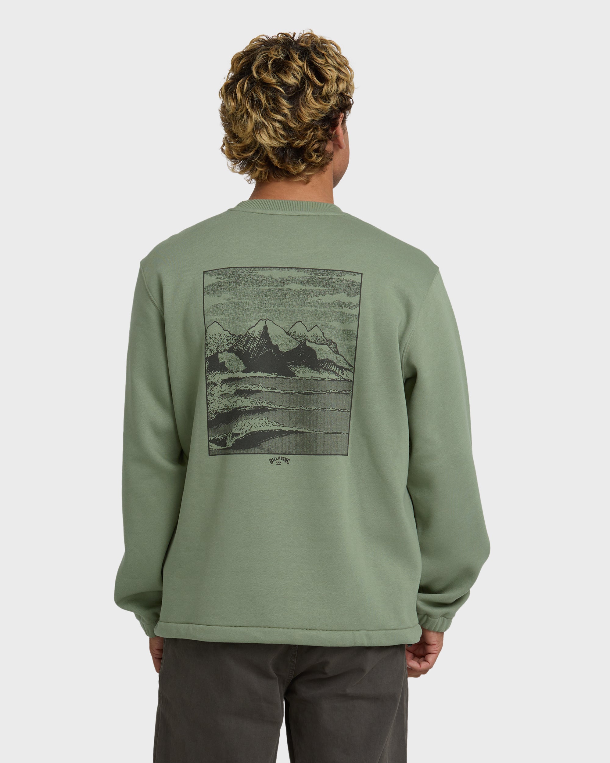 Compass Crew Sweatshirt - Sage