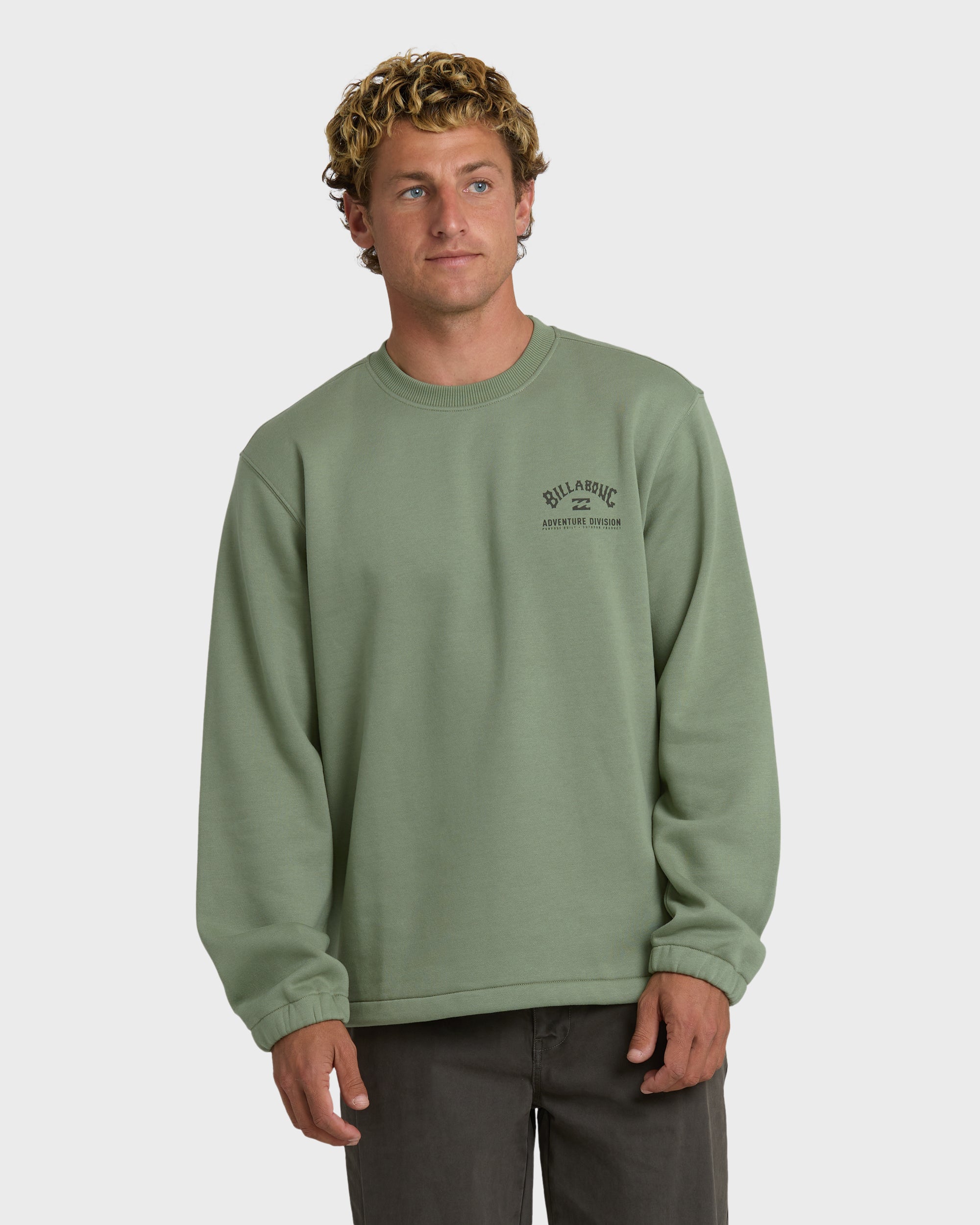 Compass Crew Sweatshirt - Sage - Image 2