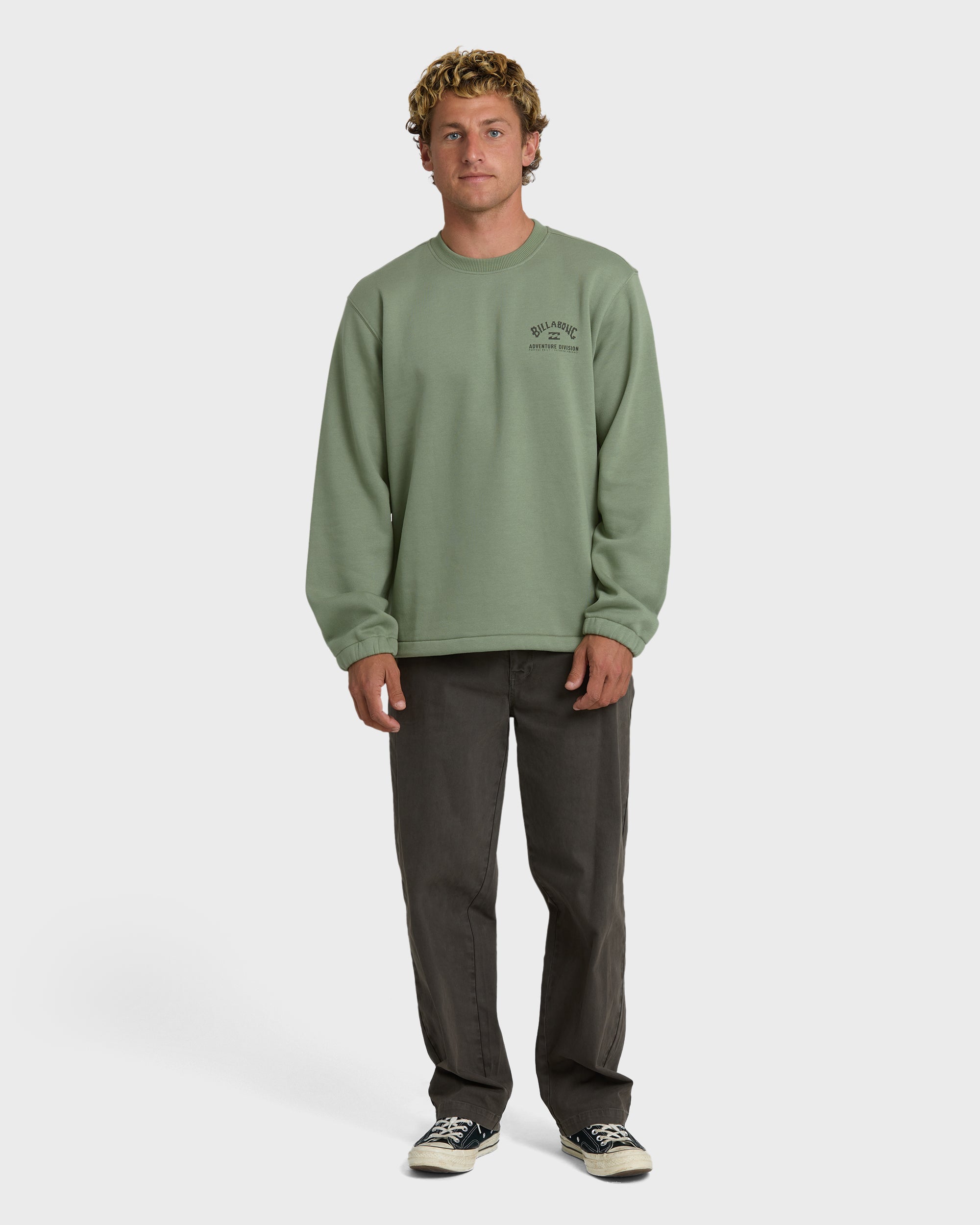 Compass Crew Sweatshirt - Sage - Image 3