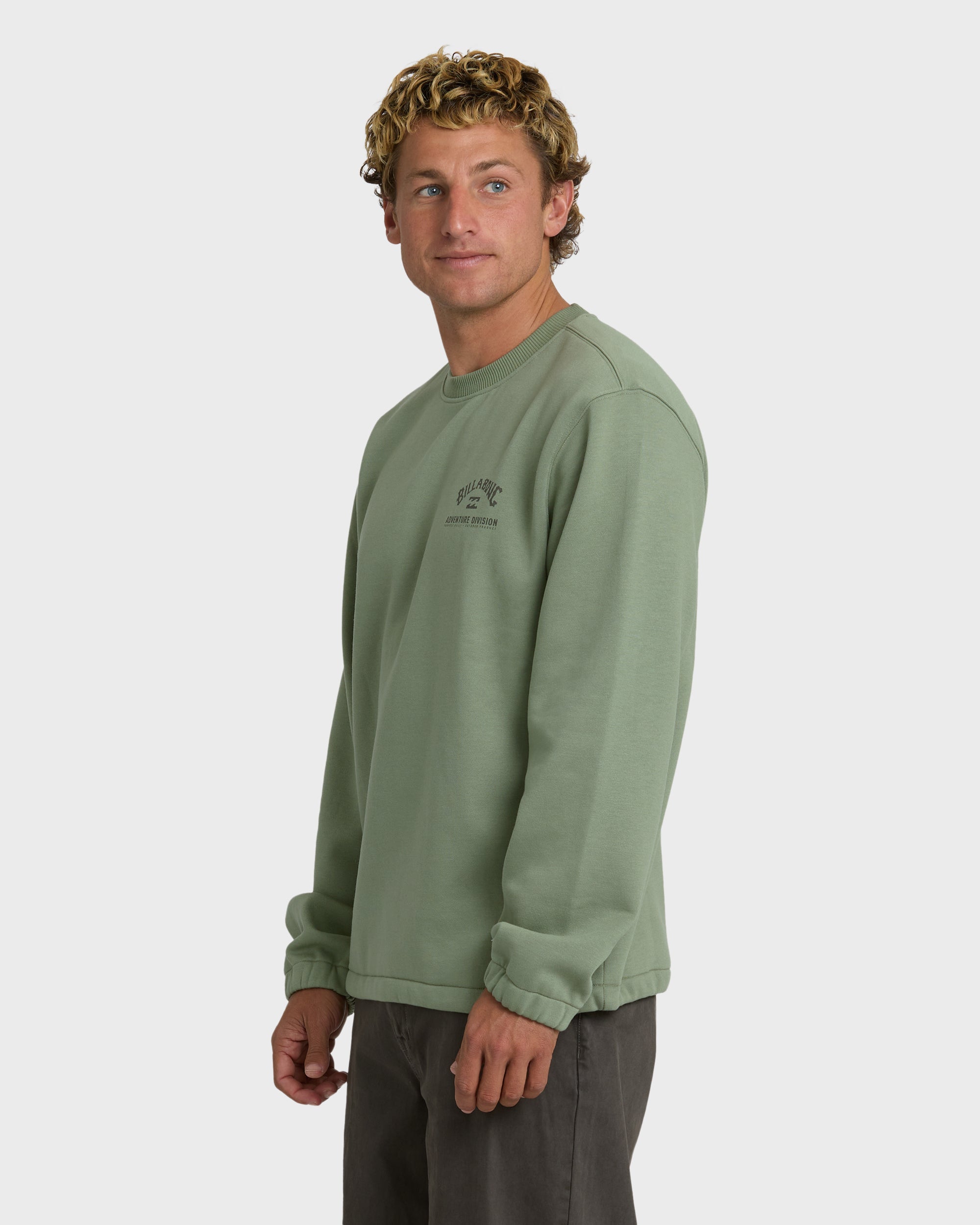 Compass Crew Sweatshirt - Sage - Image 4