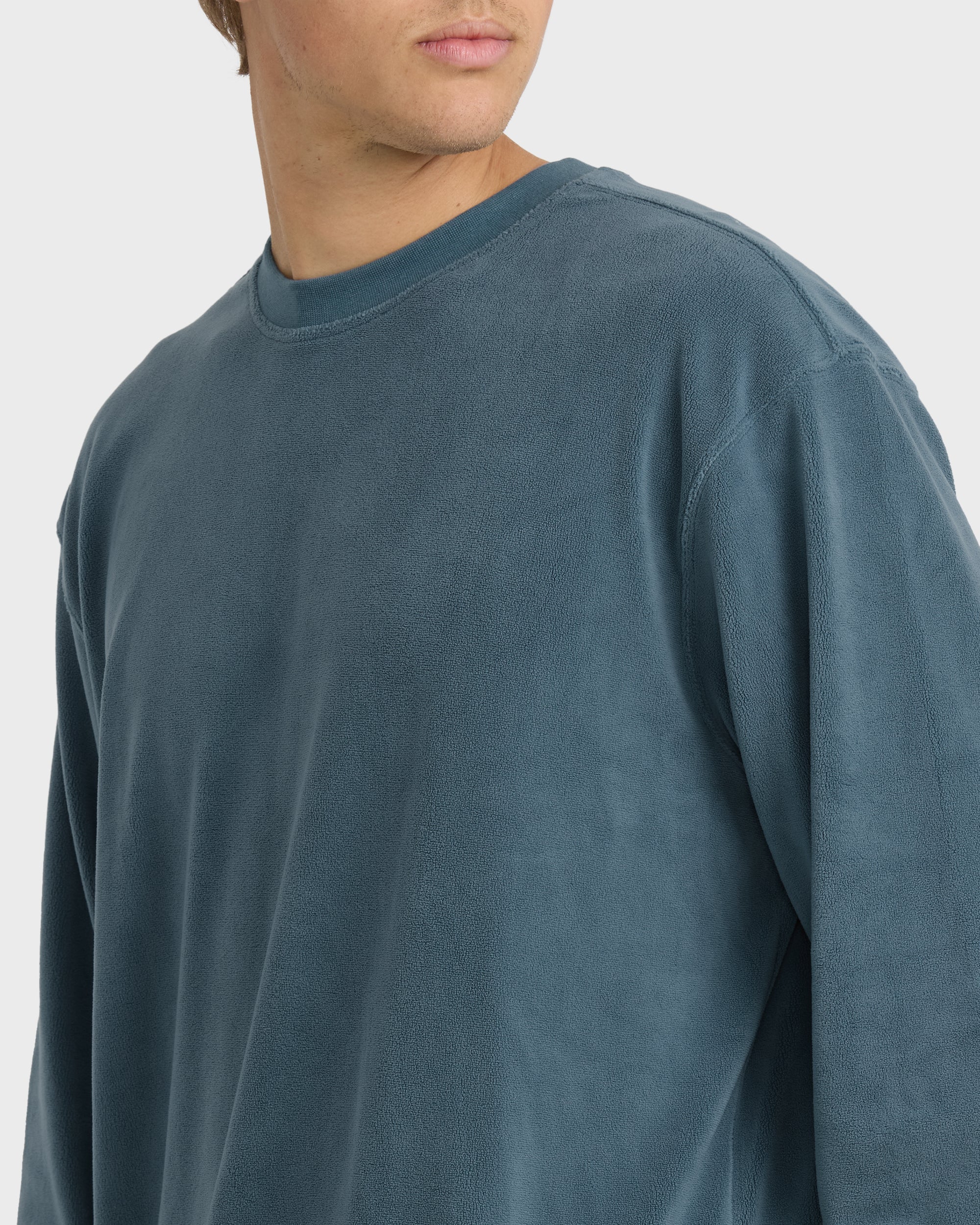 Torched Crewneck Sweatshirt - Real Teal - Image 5