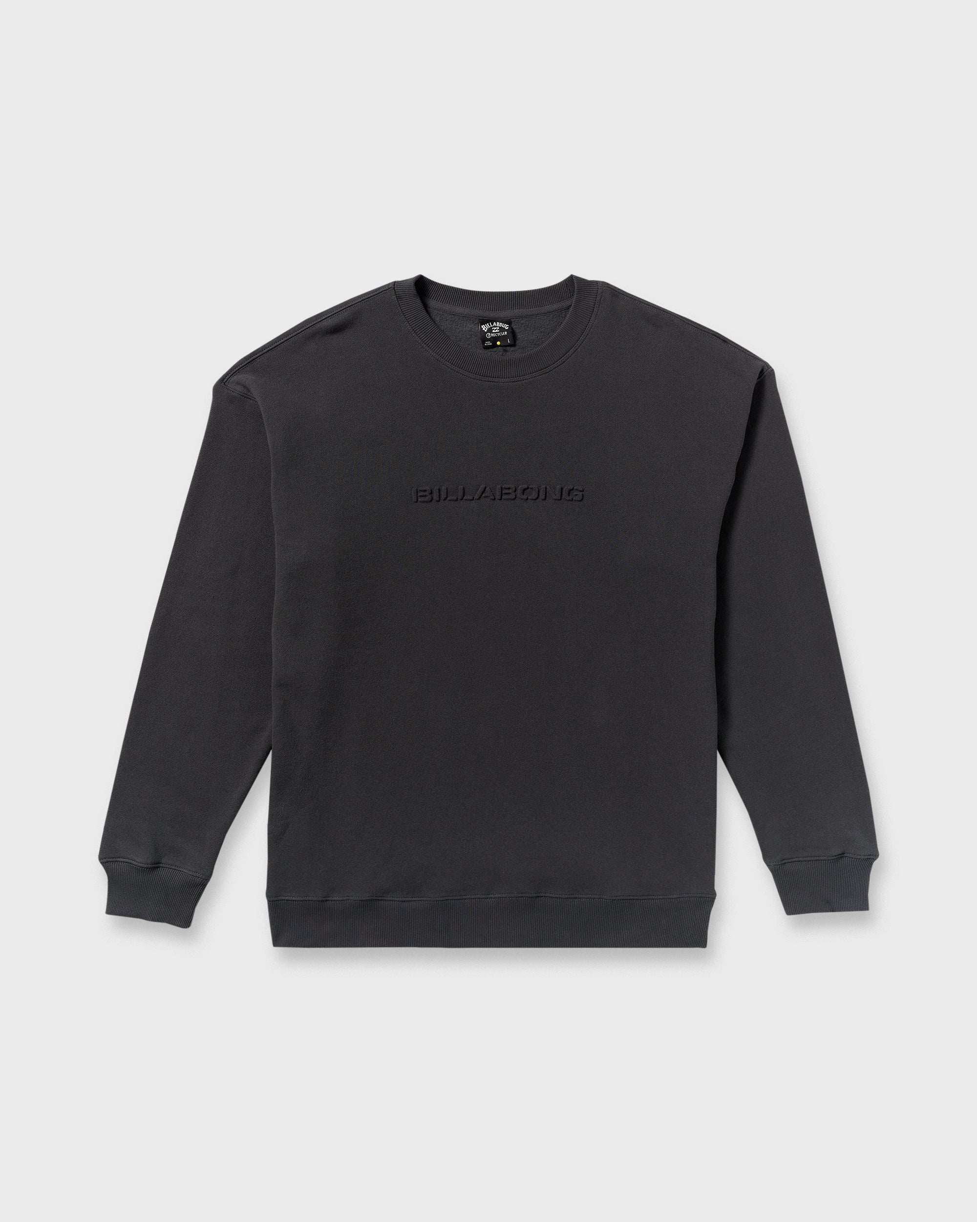 Iconic Emboss Crewneck Sweatshirt - Black - Image 6
