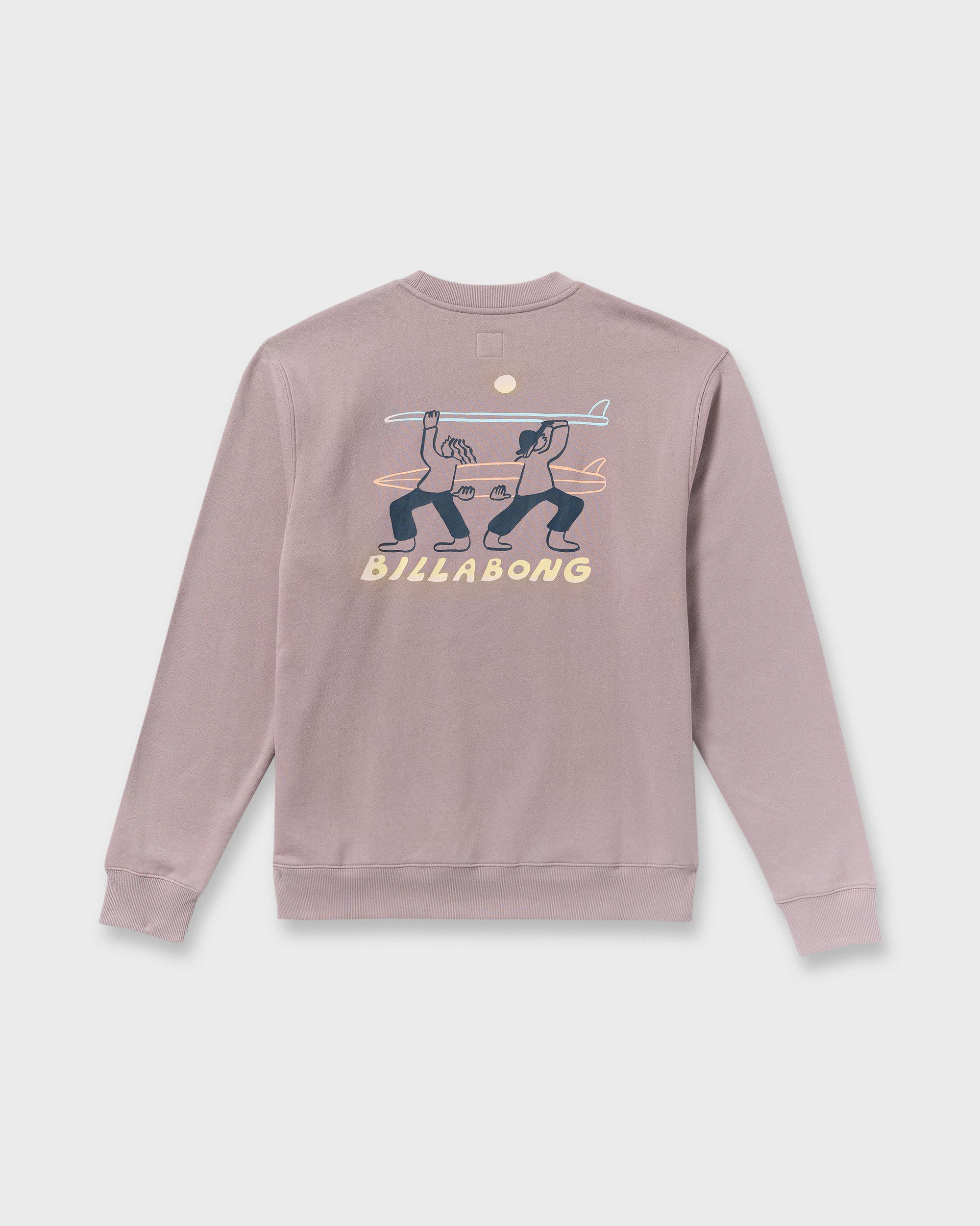 Split The Peak Crewneck Sweatshirt - Purple Ash