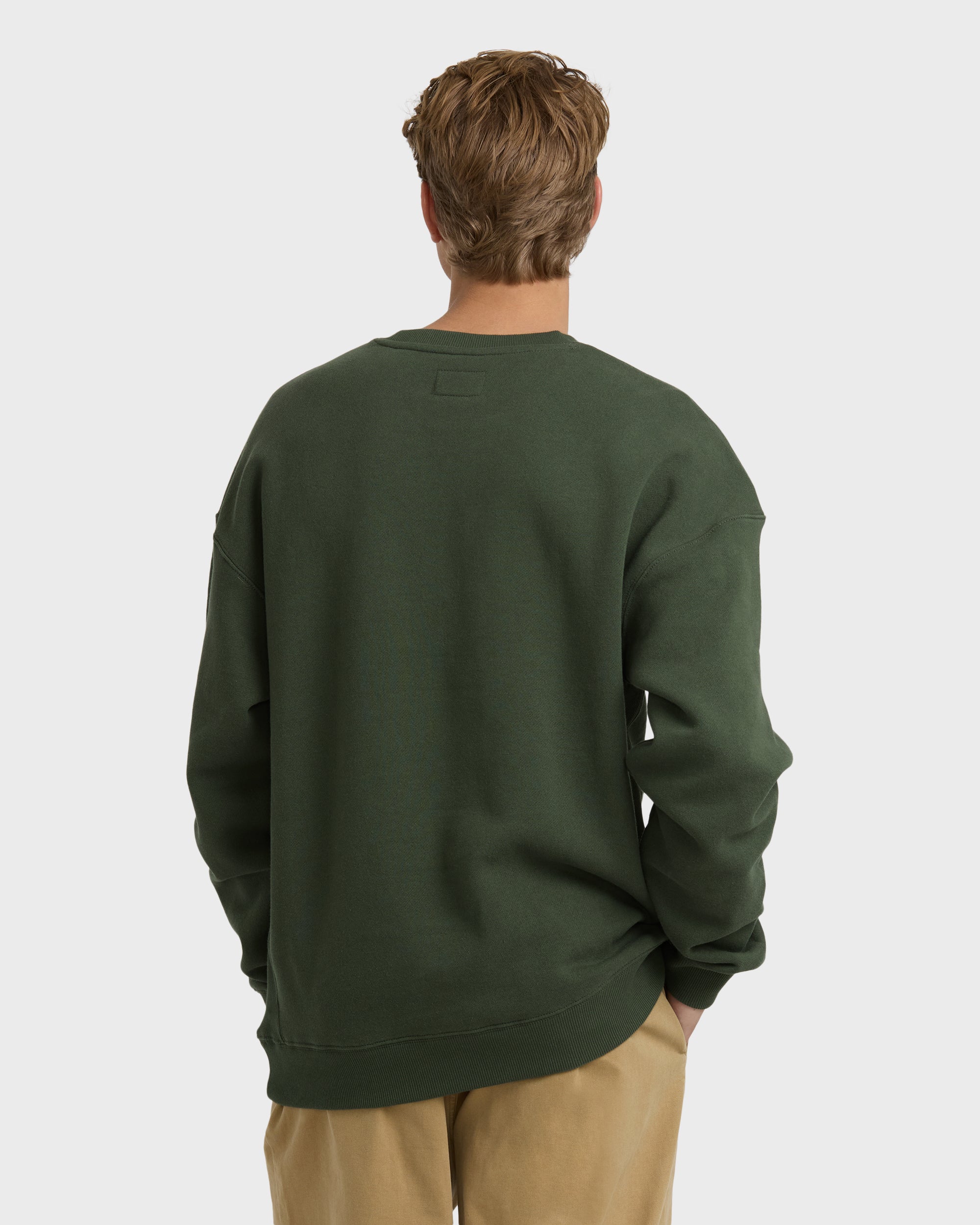 Fort Garage Crewneck Sweatshirt - Olive - Image 2