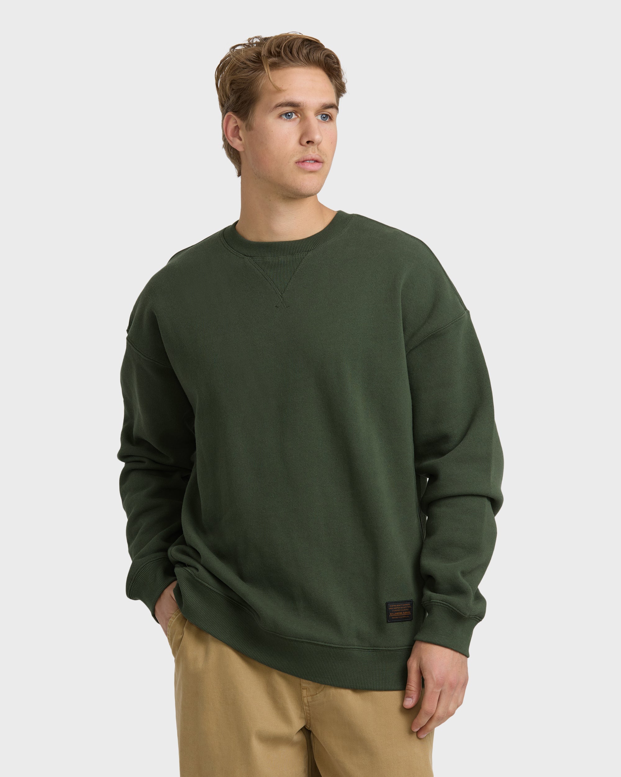 Fort Garage Crewneck Sweatshirt - Olive