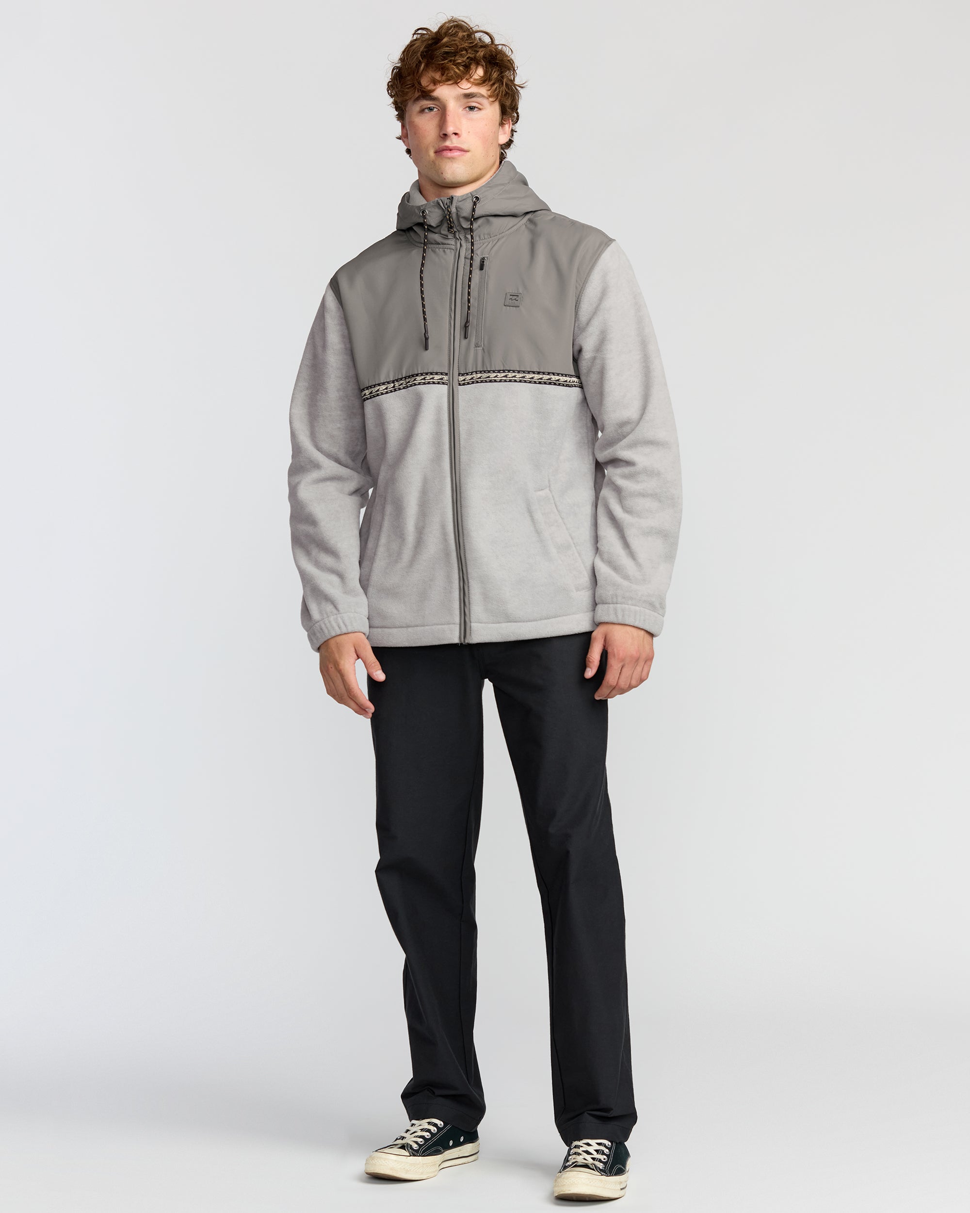 Boundary Lite Zip Sweatshirt - Gray Heather - Image 3