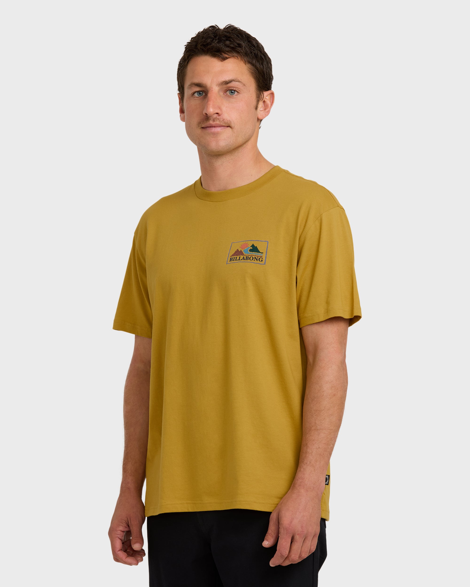 A/Div Range Short Sleeve T-Shirt - Mustard - Image 3