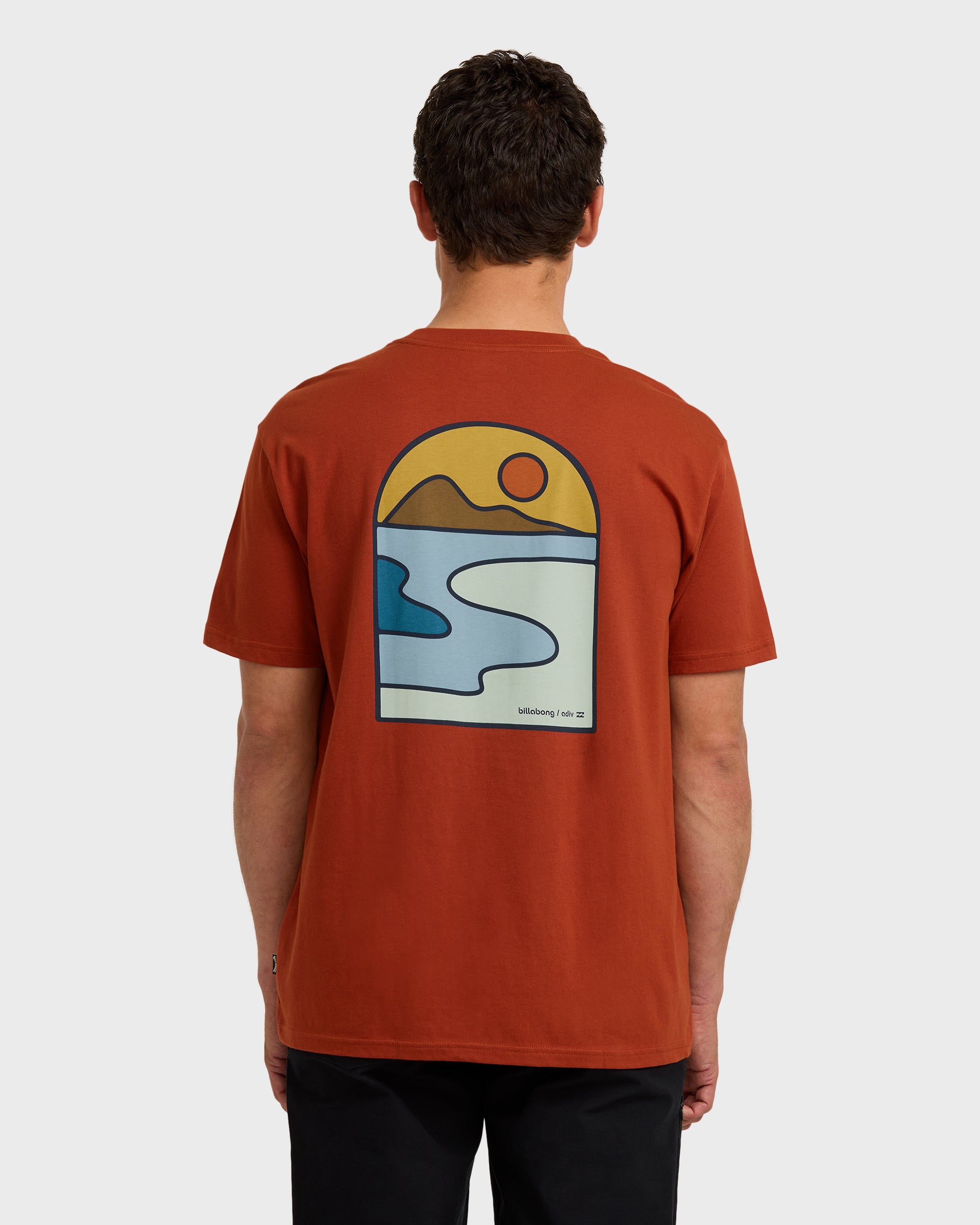 A/Div Sundown Short Sleeve T-Shirt - Brick - Image 2