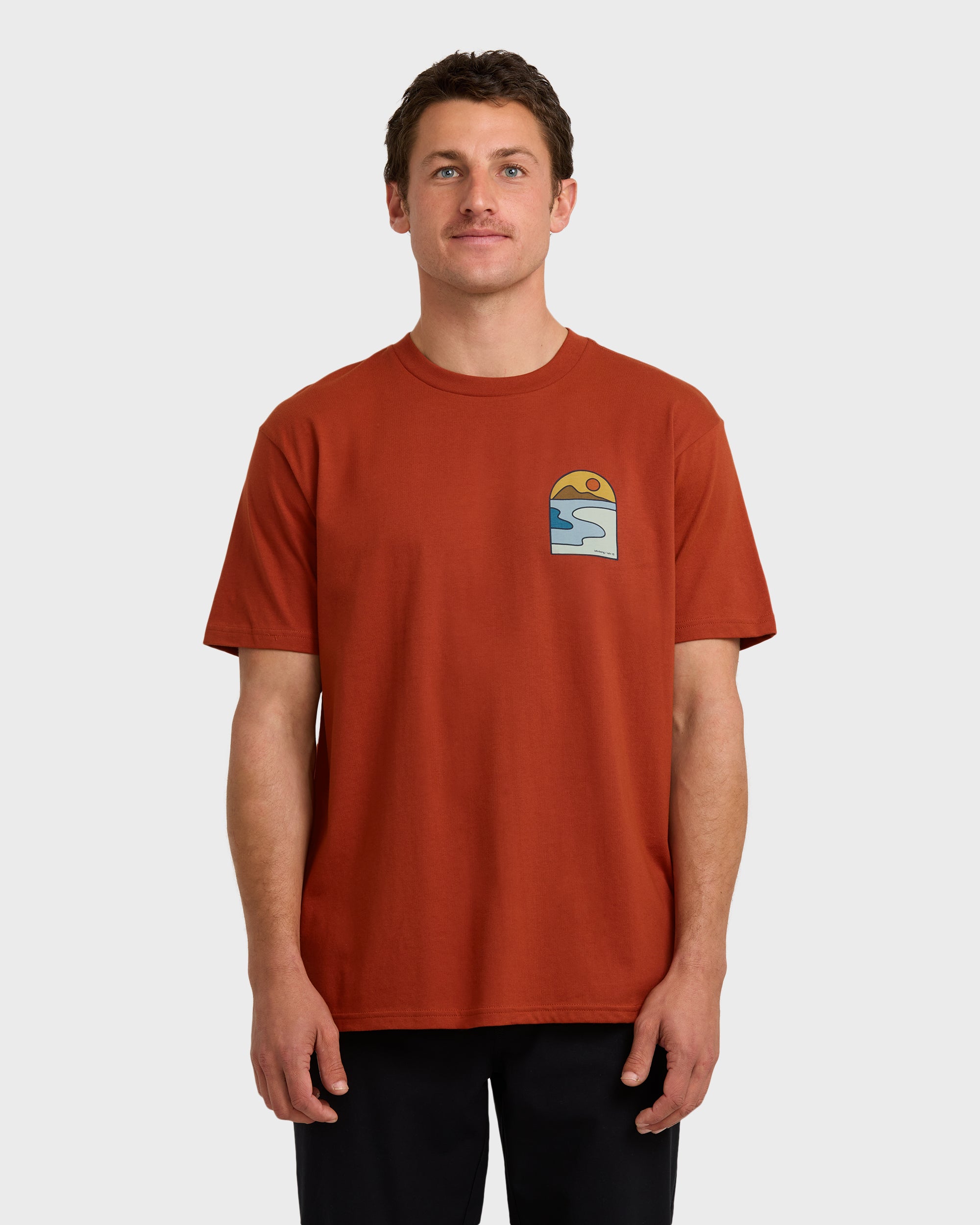 A/Div Sundown Short Sleeve T-Shirt - Brick