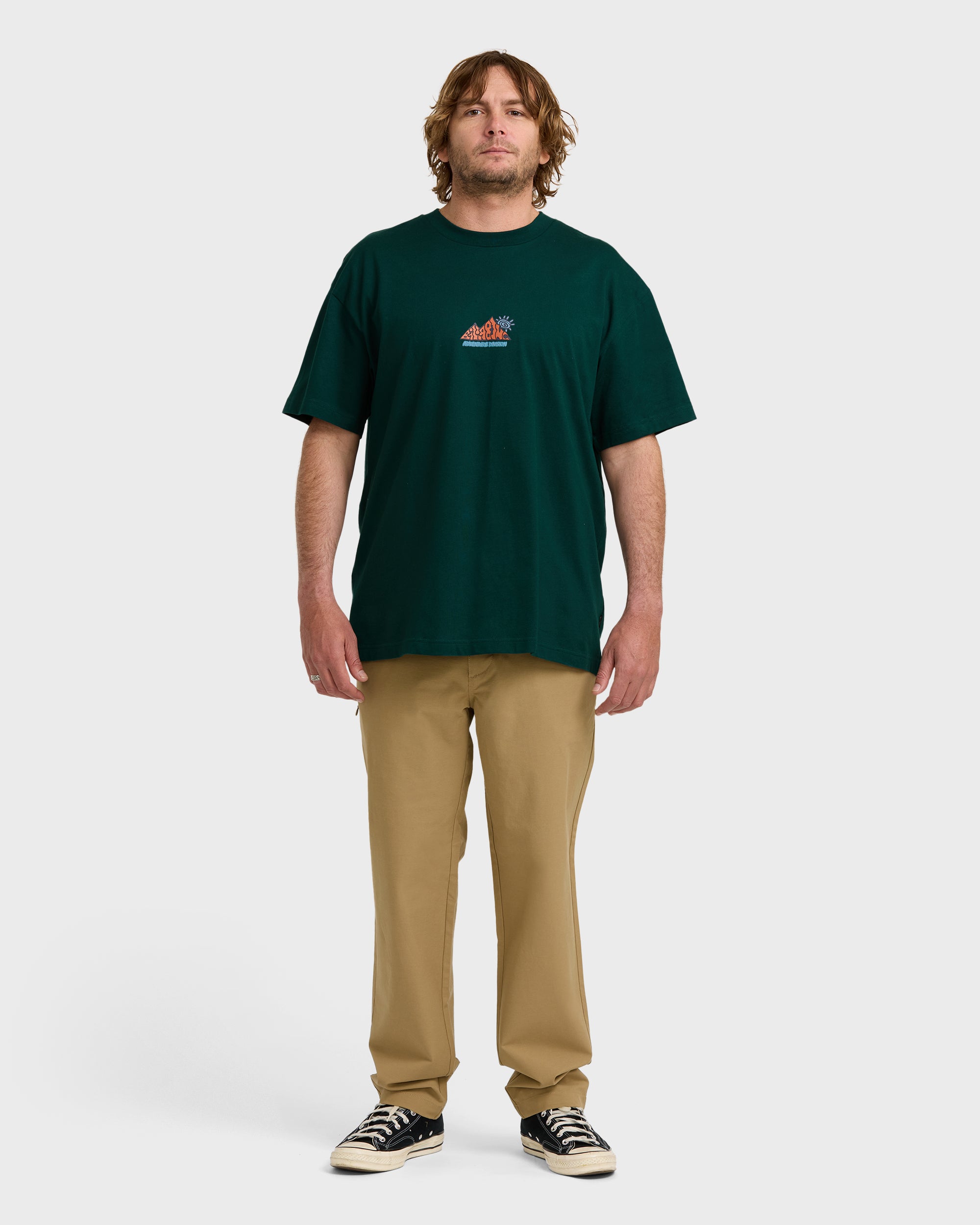 A/Div Reach The Peak OG Short Sleeve T-Shirt - Spruce Green - Image 4