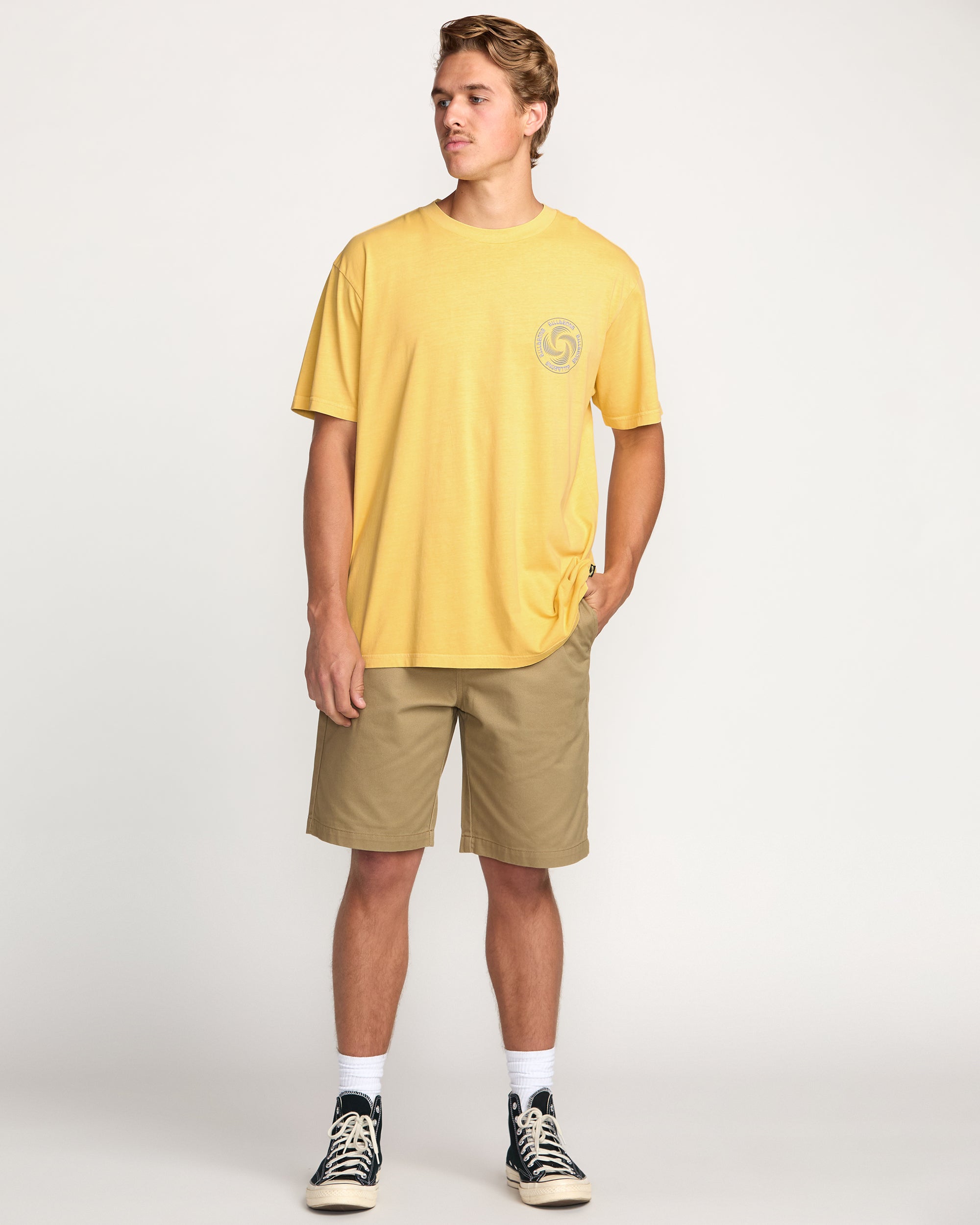 Swivel Premium Wave Wash Tee - Lemon - Image 5