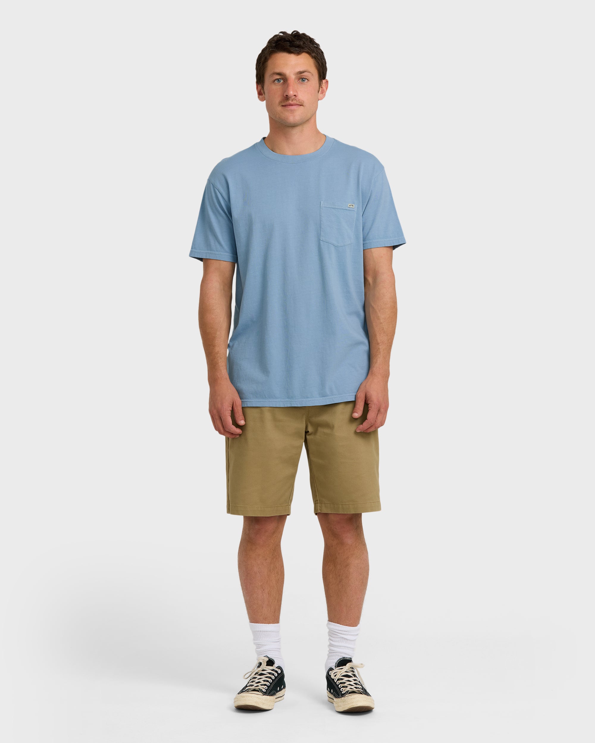 Essential Premium Wave Wash T-Shirt - Denim - Image 4