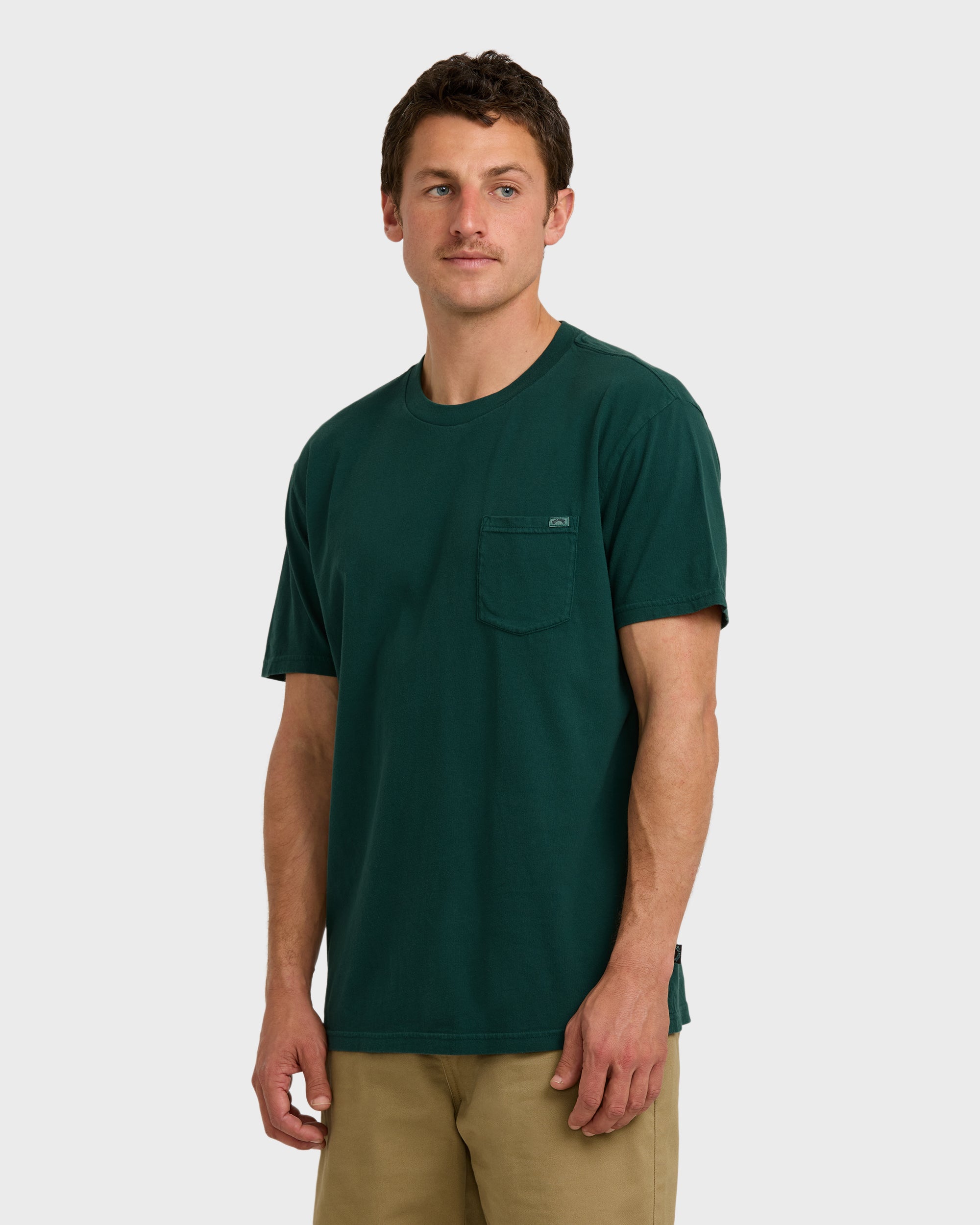 Essential Premium Wave Wash T-Shirt - Forest - Image 3