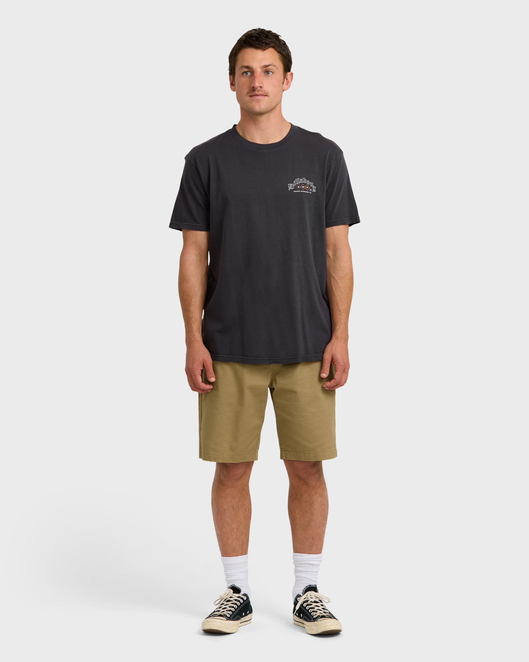 South Runner Premium Ww Short Sleeve T-Shirt - Washed Black - Image 4