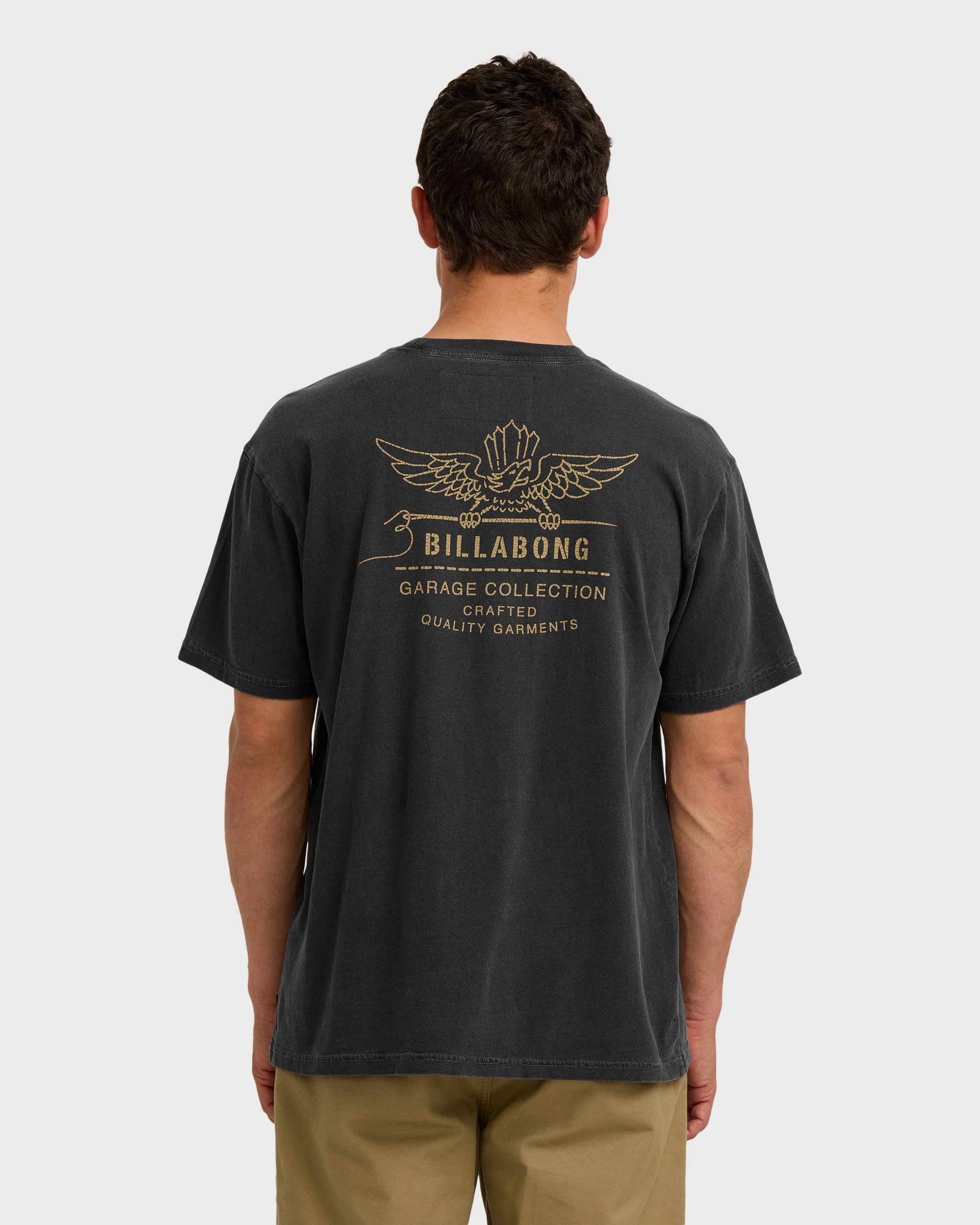 Wingspan Garage Regular Short Sleeve T-Shirt - Washed Black - Image 2