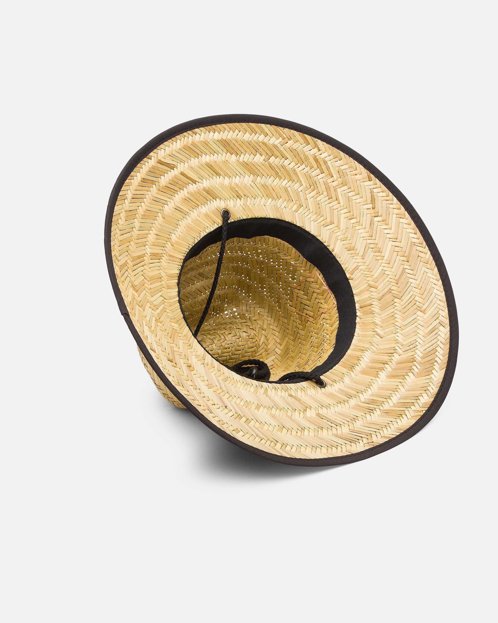 Tides Patch Straw Hat - Black Multi - Image 3