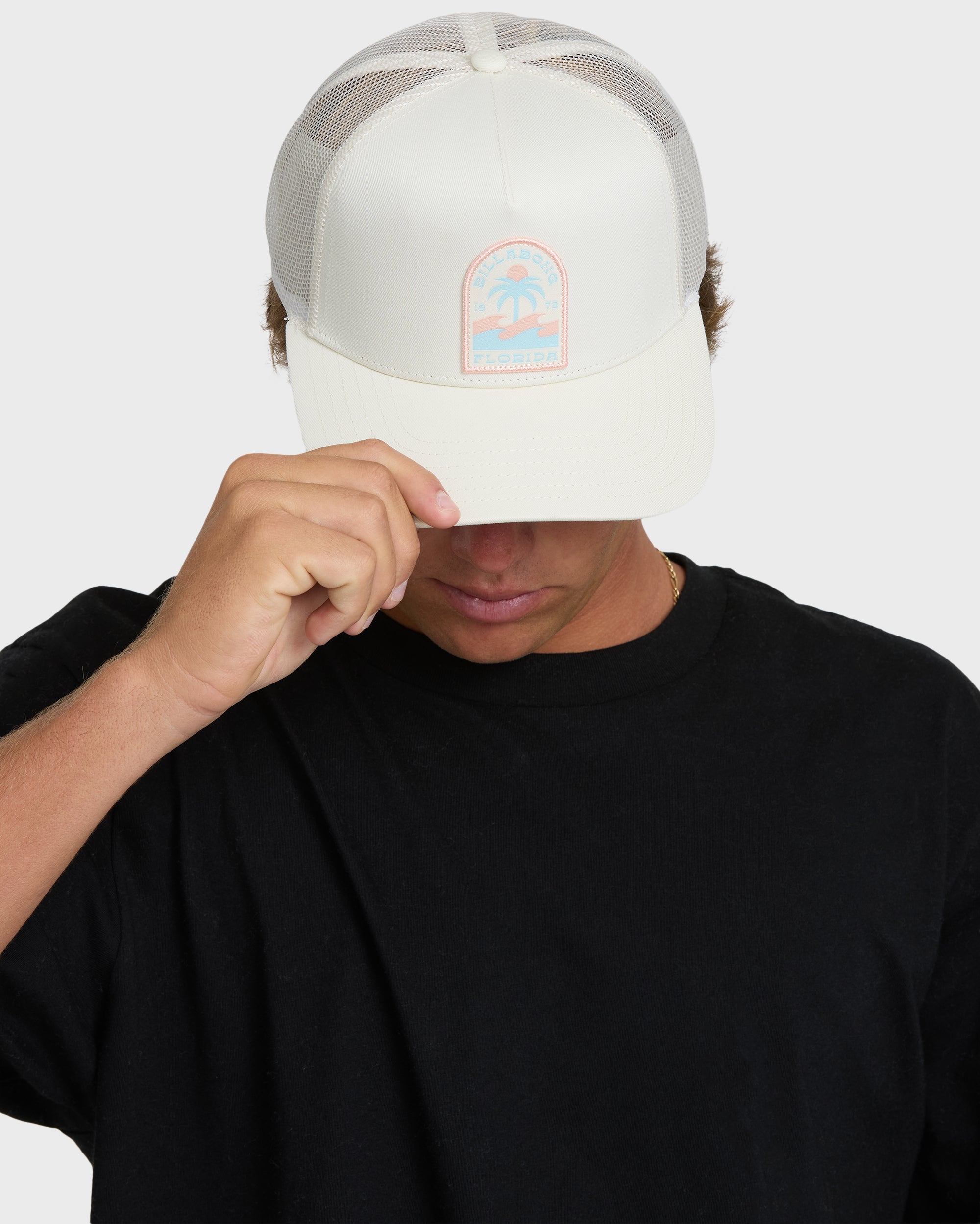 Palm Florida Trucker Hat - Off White - Image 2