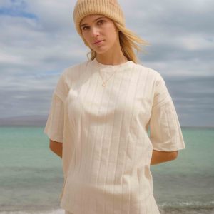 Cass Short Sleeve Top - Whitecap